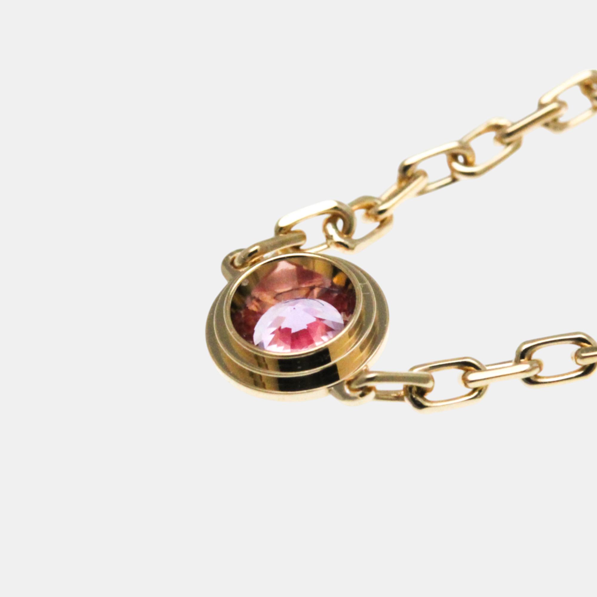 Cartier 18K Rose Gold And Sapphire D'Amour Bracelet