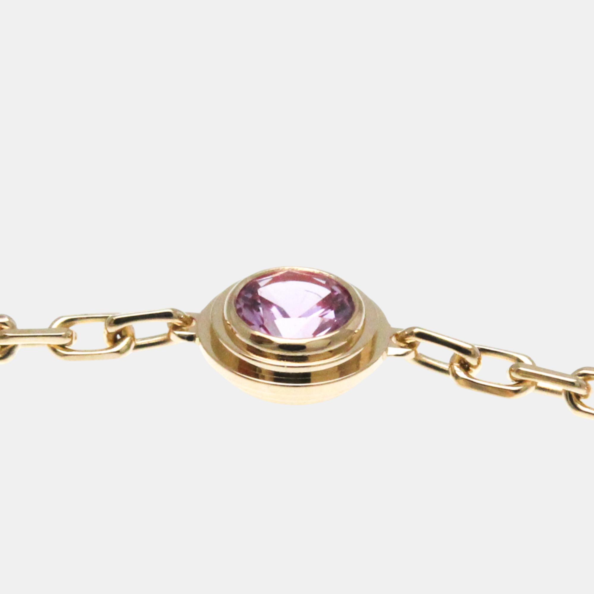 Cartier 18K Rose Gold And Sapphire D'Amour Bracelet