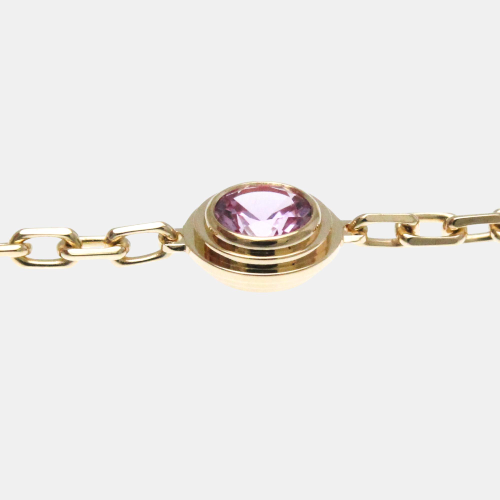 Cartier 18K Rose Gold And Sapphire D'Amour Bracelet