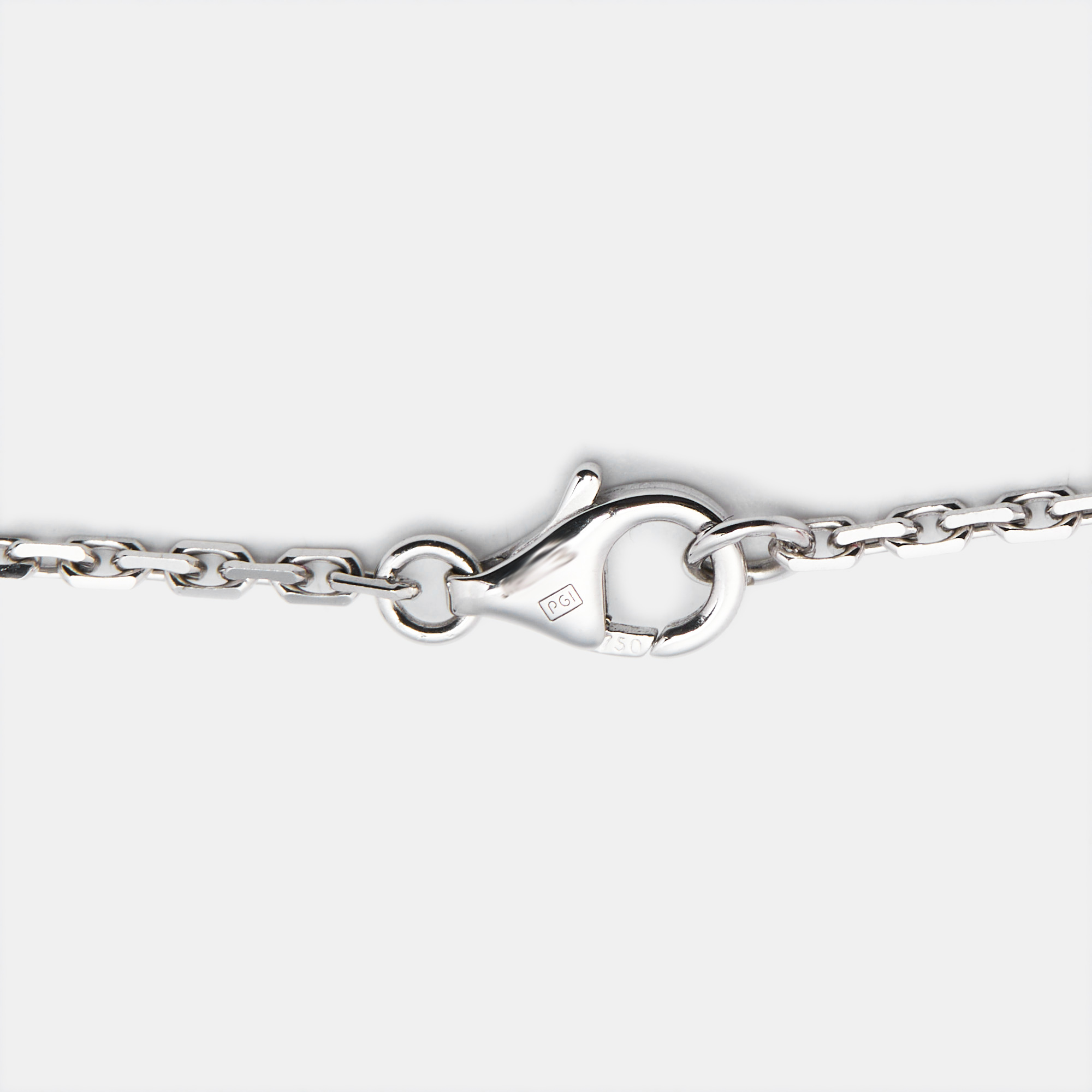 Cartier Love Interlocking  Diamonds 18k White Gold Necklace