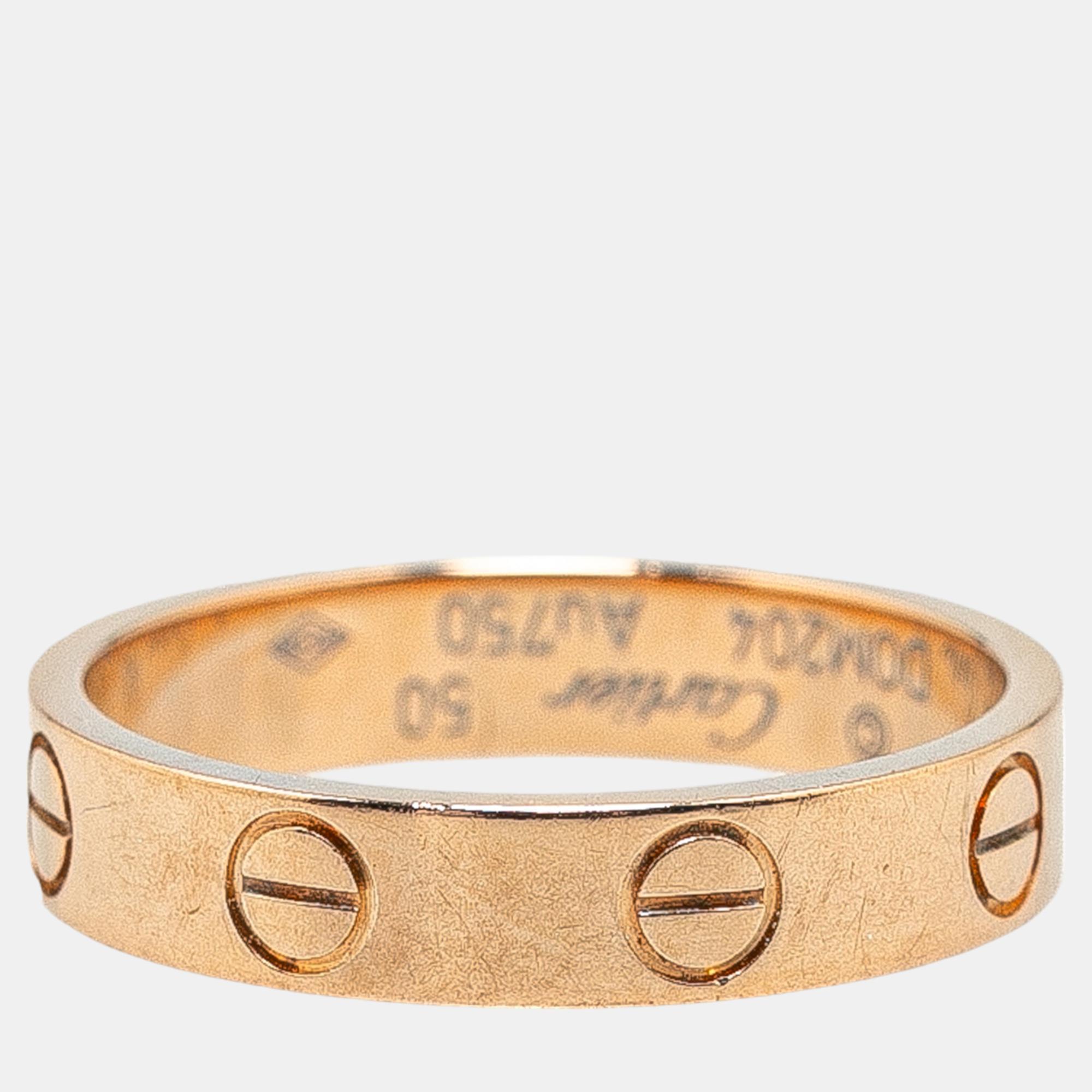 Cartier 18K Rose Gold Love Ring