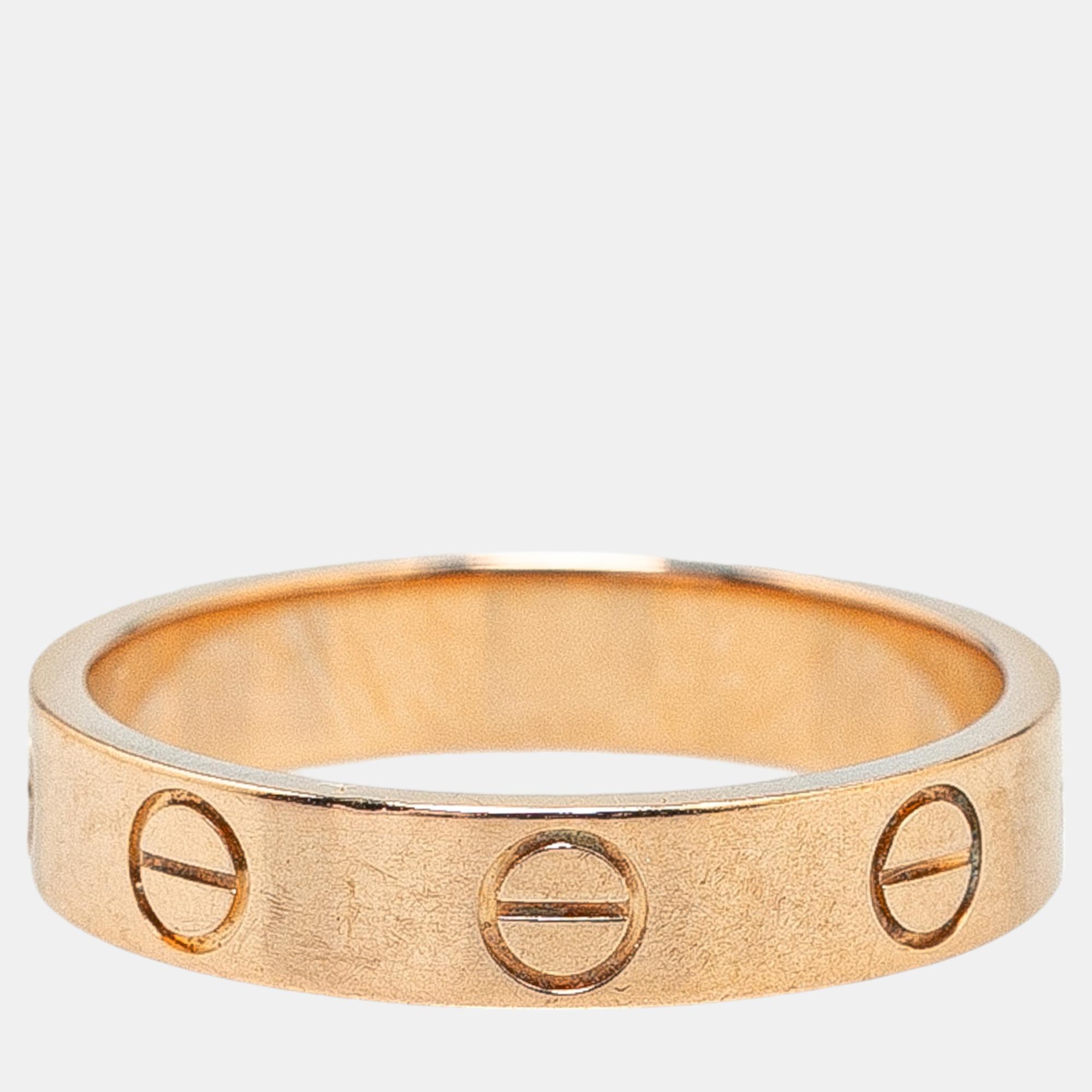 Cartier 18K Rose Gold Love Ring