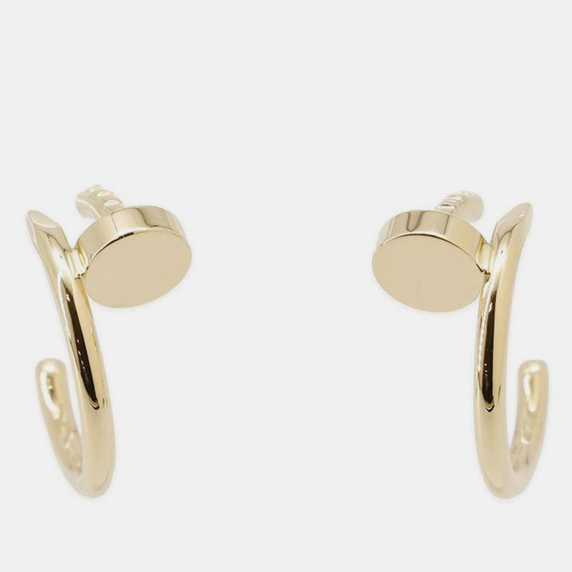 Cartier 18K Yellow Gold Juste Un Clou Earrings