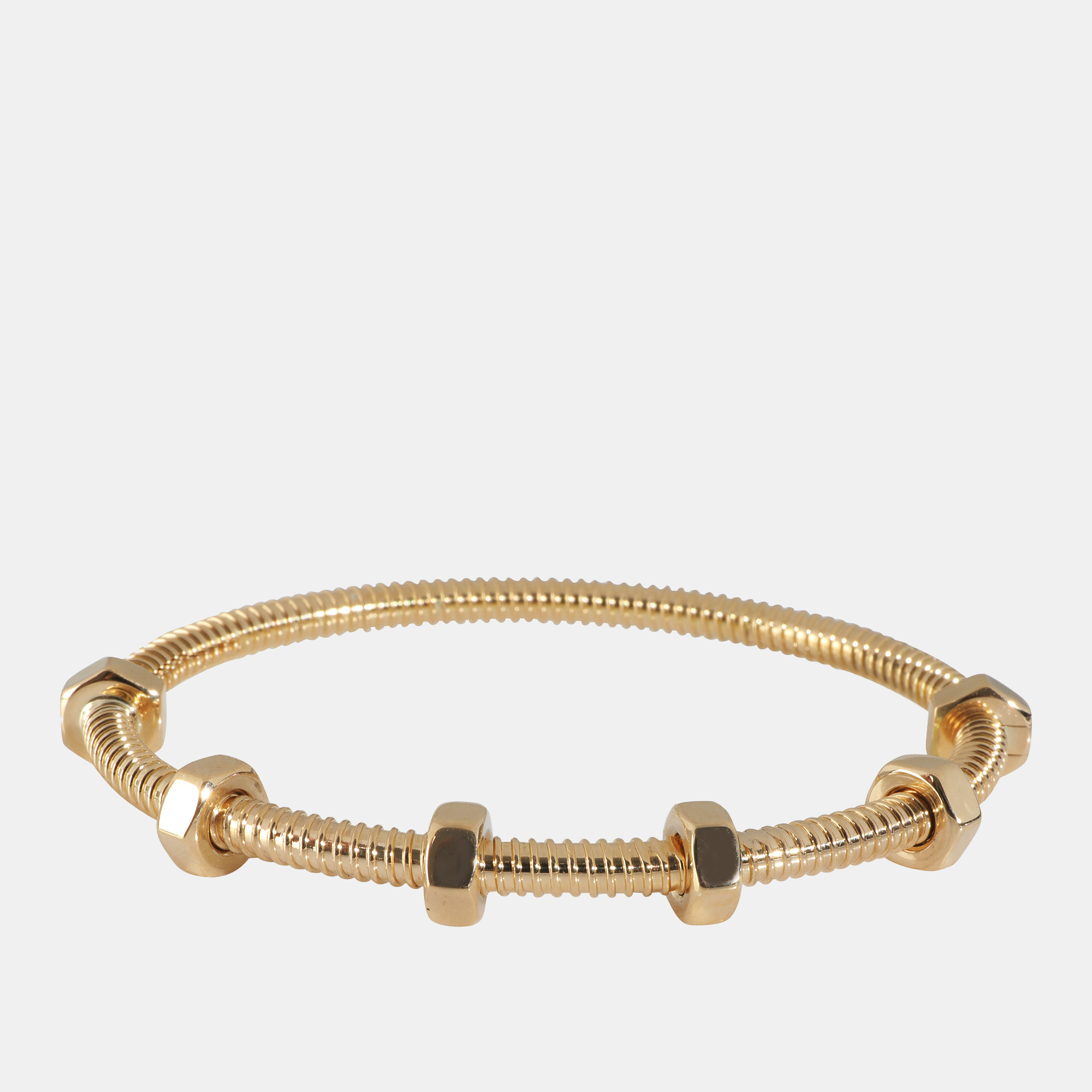 Cartier 18K Yellow Gold Ecrou De Cartier Bangle Bracelet