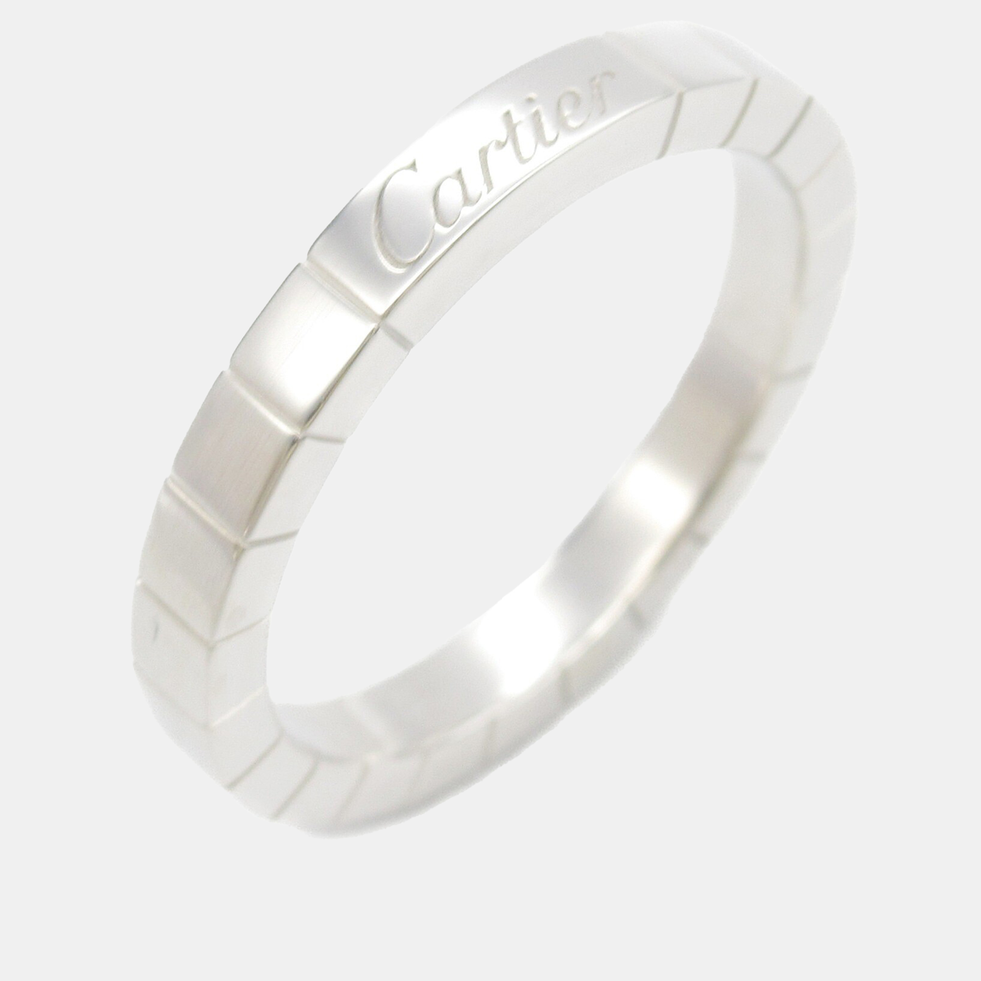 Cartier 18K White Gold Lanieres Ring EU 60