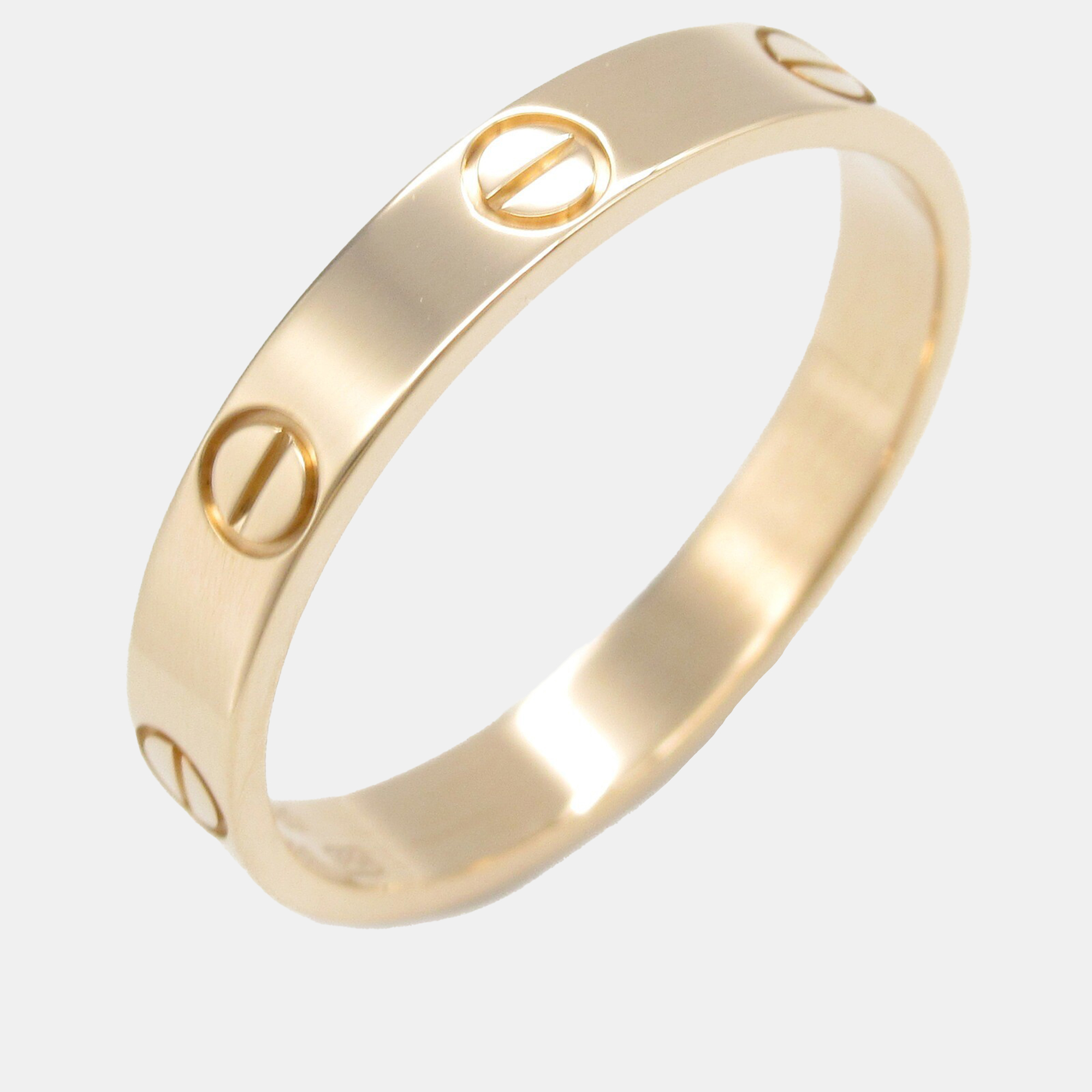 Cartier 18K Rose Gold Love Band Ring EU 60