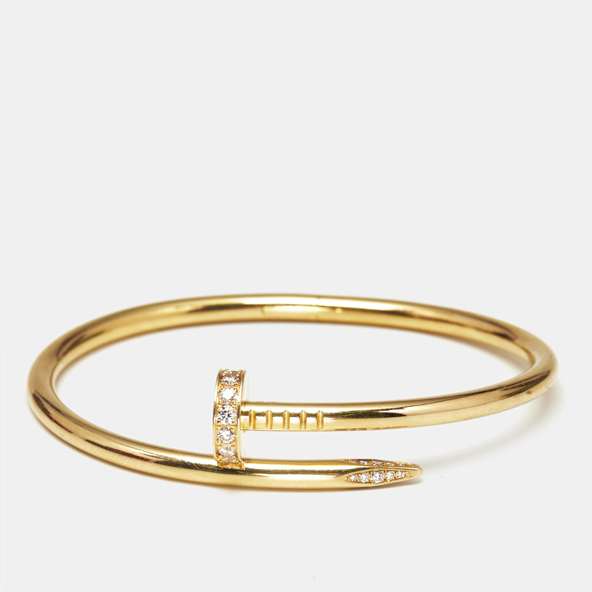 Cartier Juste Un Clou Diamonds 18k Yellow Gold Diamond Bracelet 17
Cartier Juste Un Clou Diamonds 18k Yellow Gold Diamond Bracelet 17
