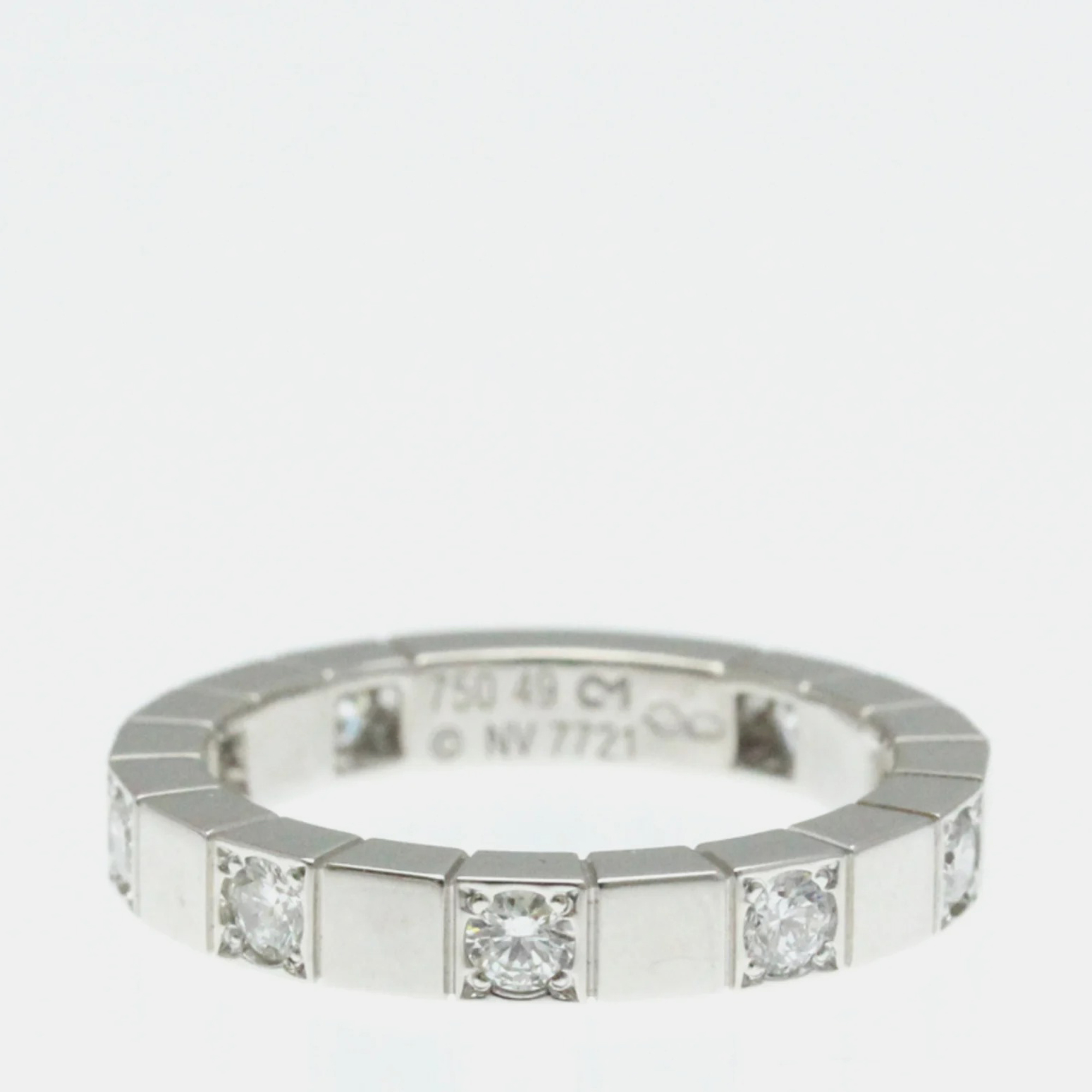 Cartier 18K White Gold and Diamond Lanieres Ring EU 49, Silver
Cartier 18K White Gold and Diamond Lanieres Ring EU 49, Silver