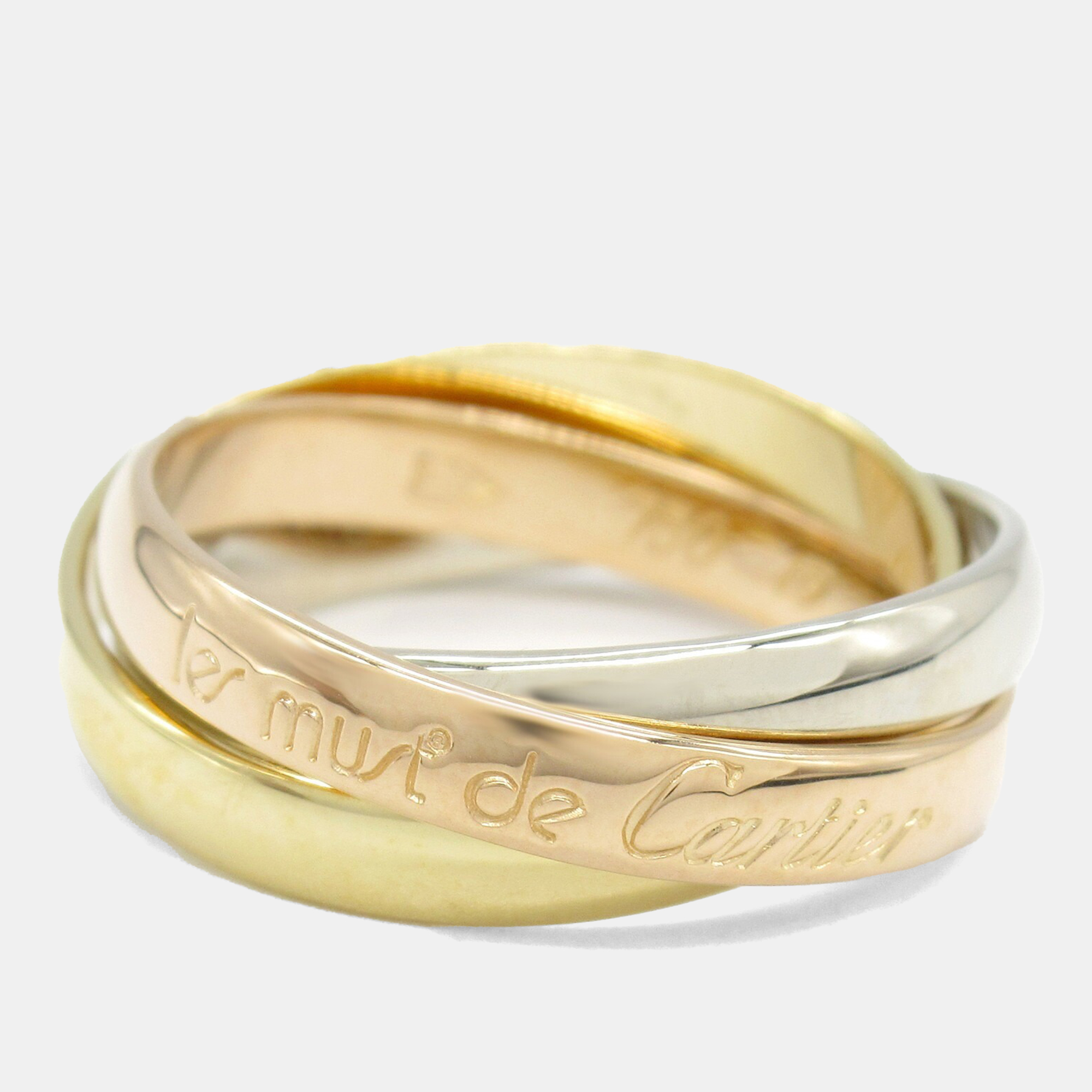 Trinity 18K Yellow, Rose, Gold Band Ring EU 49 - Cartier - Modalova