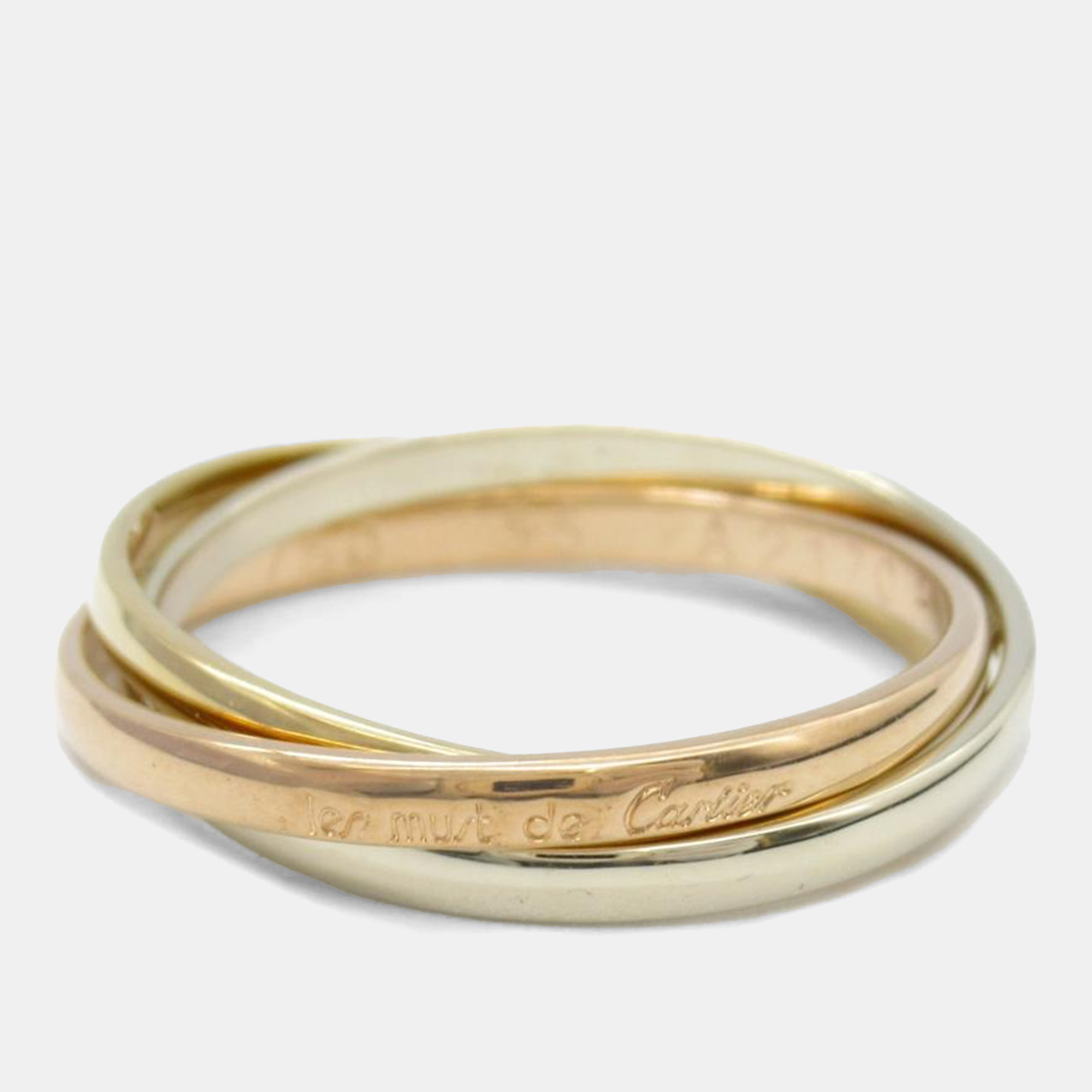 Trinity 18K Yellow, Rose, Gold Band Ring EU 55 - Cartier - Modalova