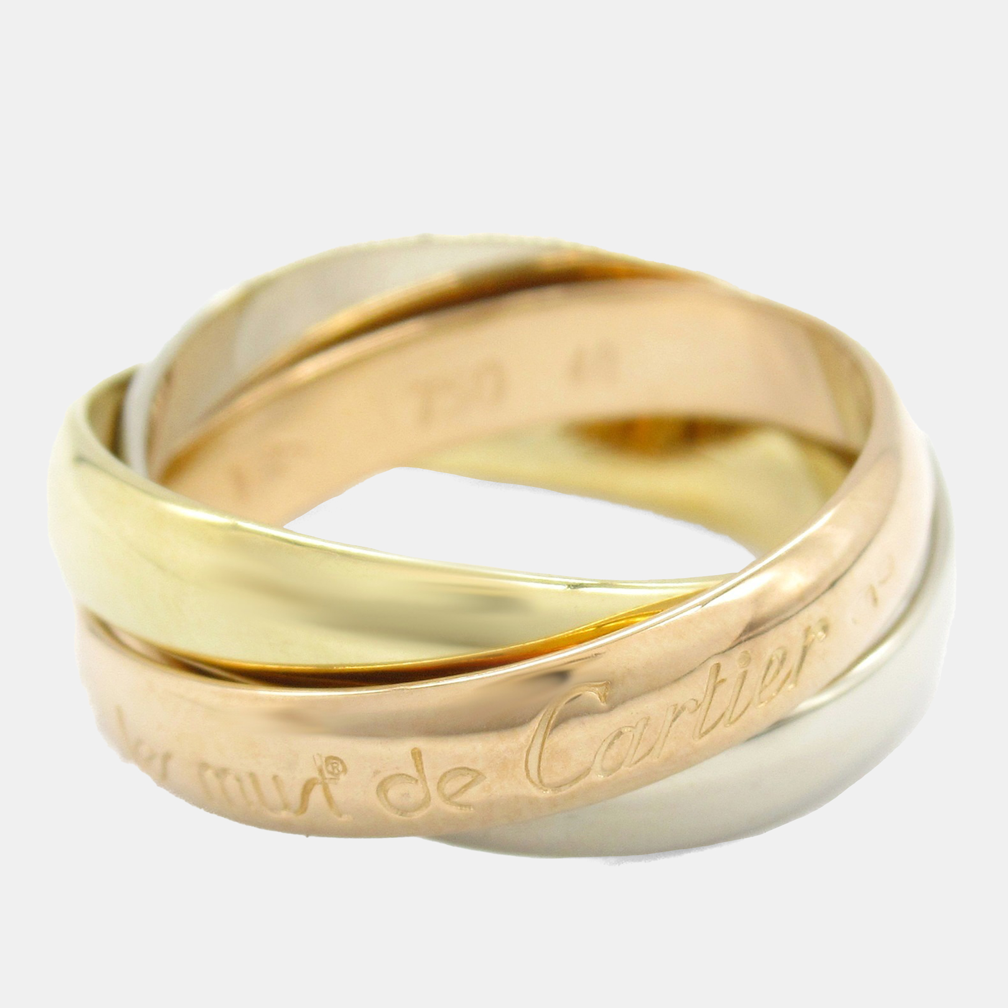 Trinity 18K Yellow, Rose, Gold Ring EU 48 - Cartier - Modalova