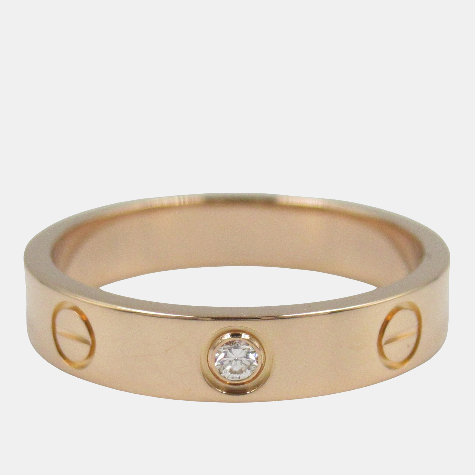 Love 18K Rose and Diamond Band Ring EU 52 - Cartier - Modalova