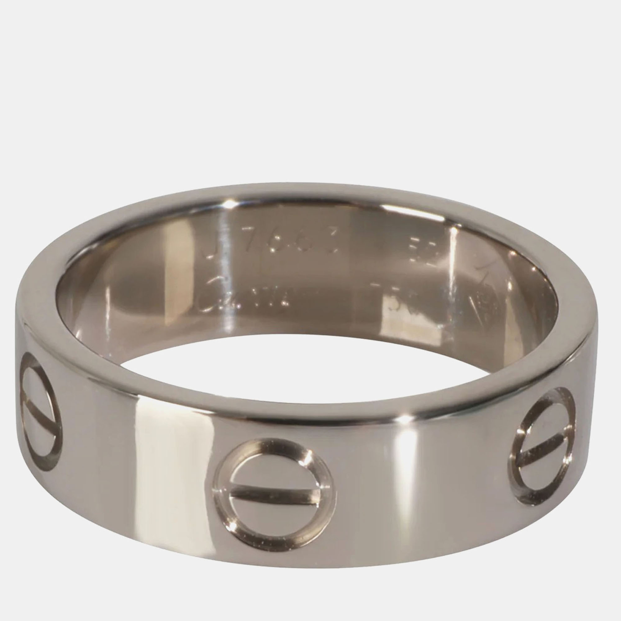 Love 18K Gold Band Ring EU 52 - Cartier - Modalova