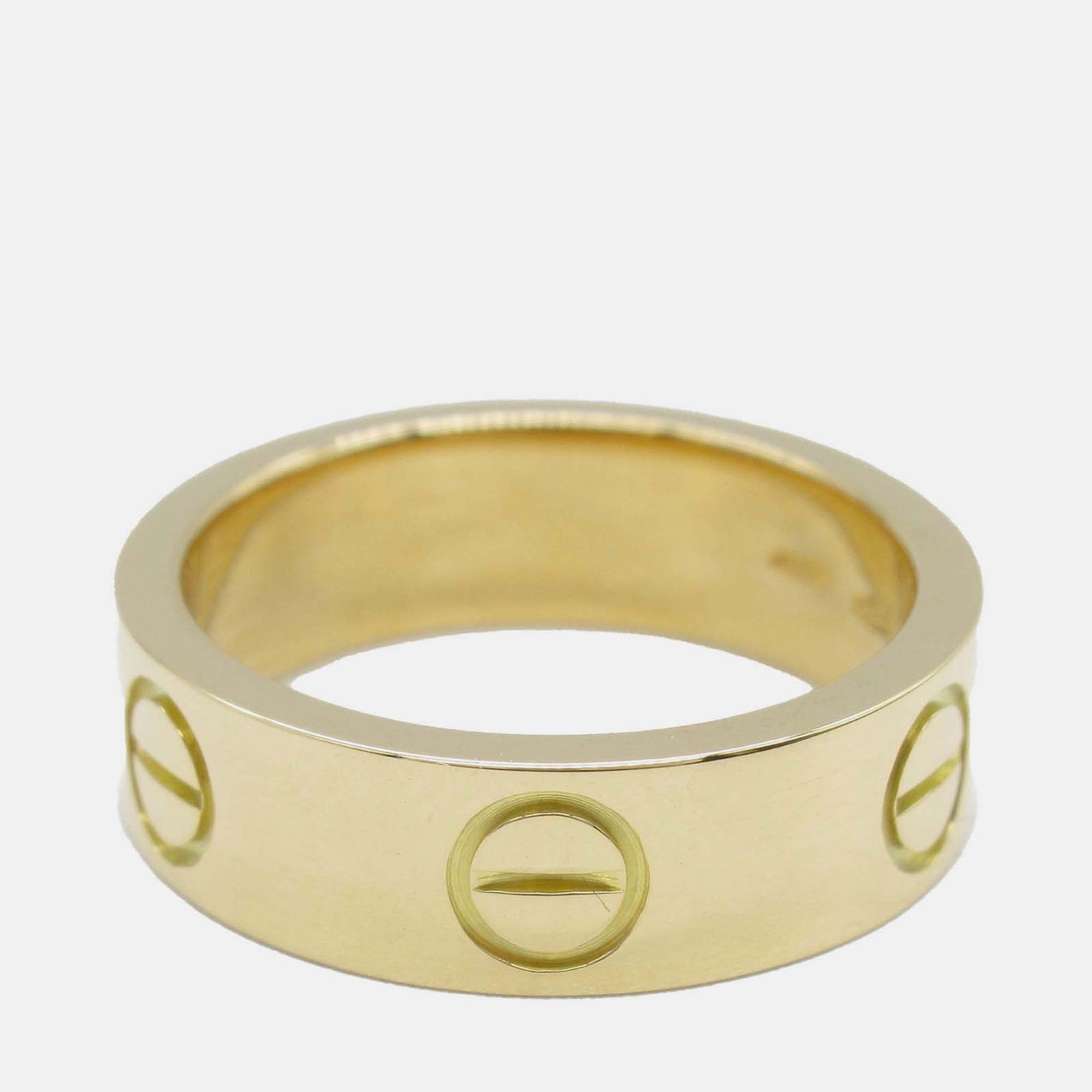 K Gold Classic Love Ring - Cartier - Modalova
