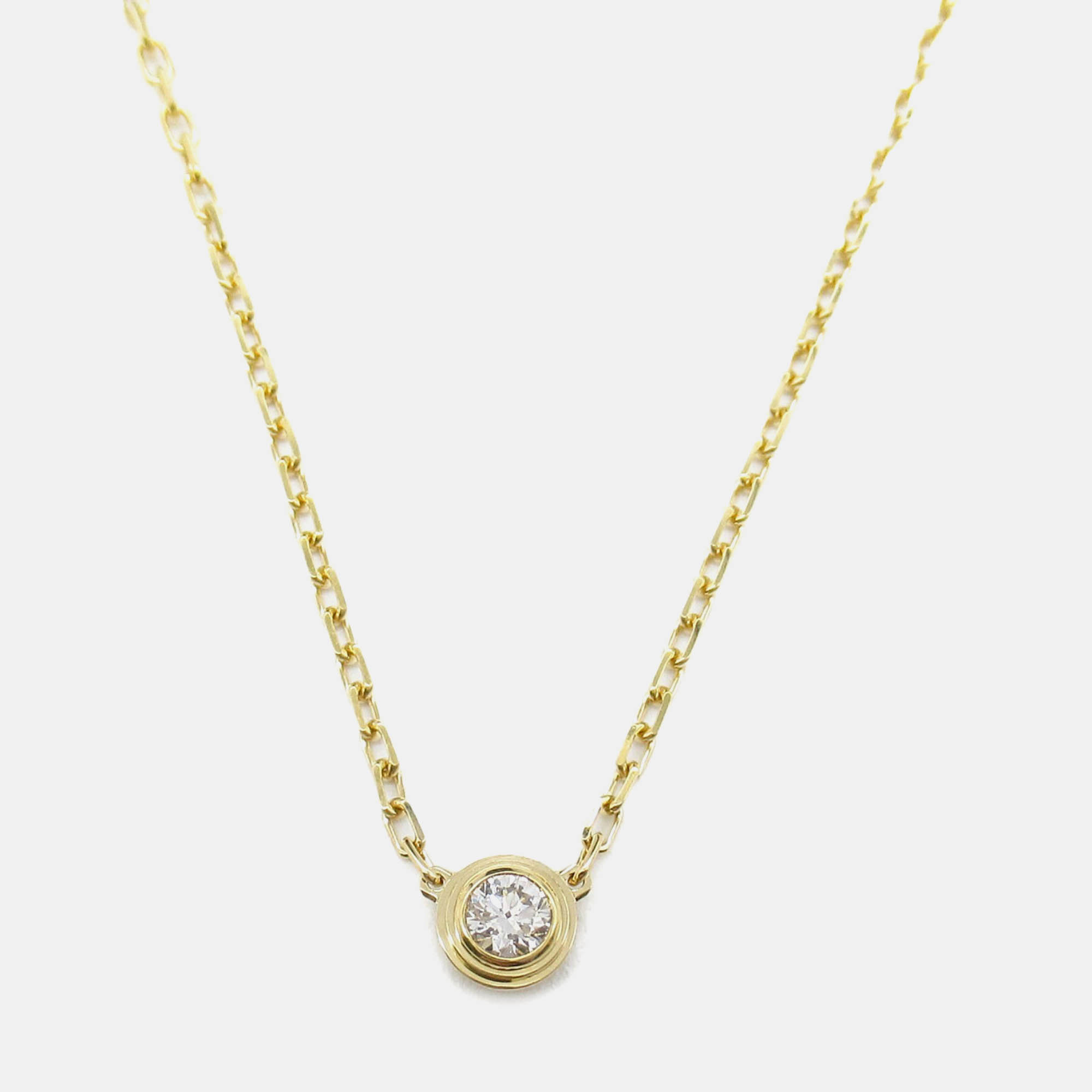 Cartier D'amour 18K Yellow Gold and Diamond Pendant Necklace - Cartier - Modalova
