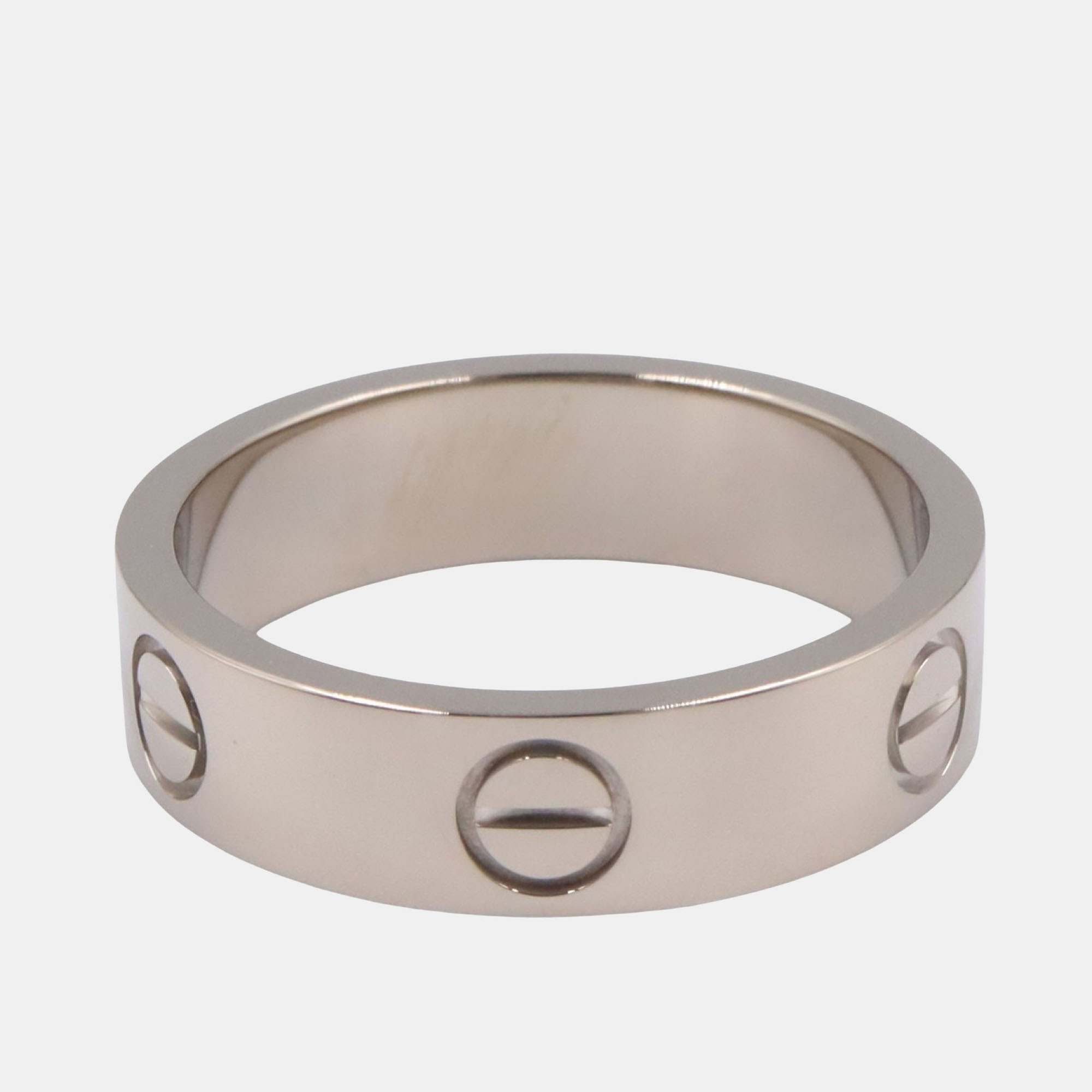 Cartier Love 18K White Gold Band Ring EU 
Cartier Love 18K White Gold Band Ring EU
