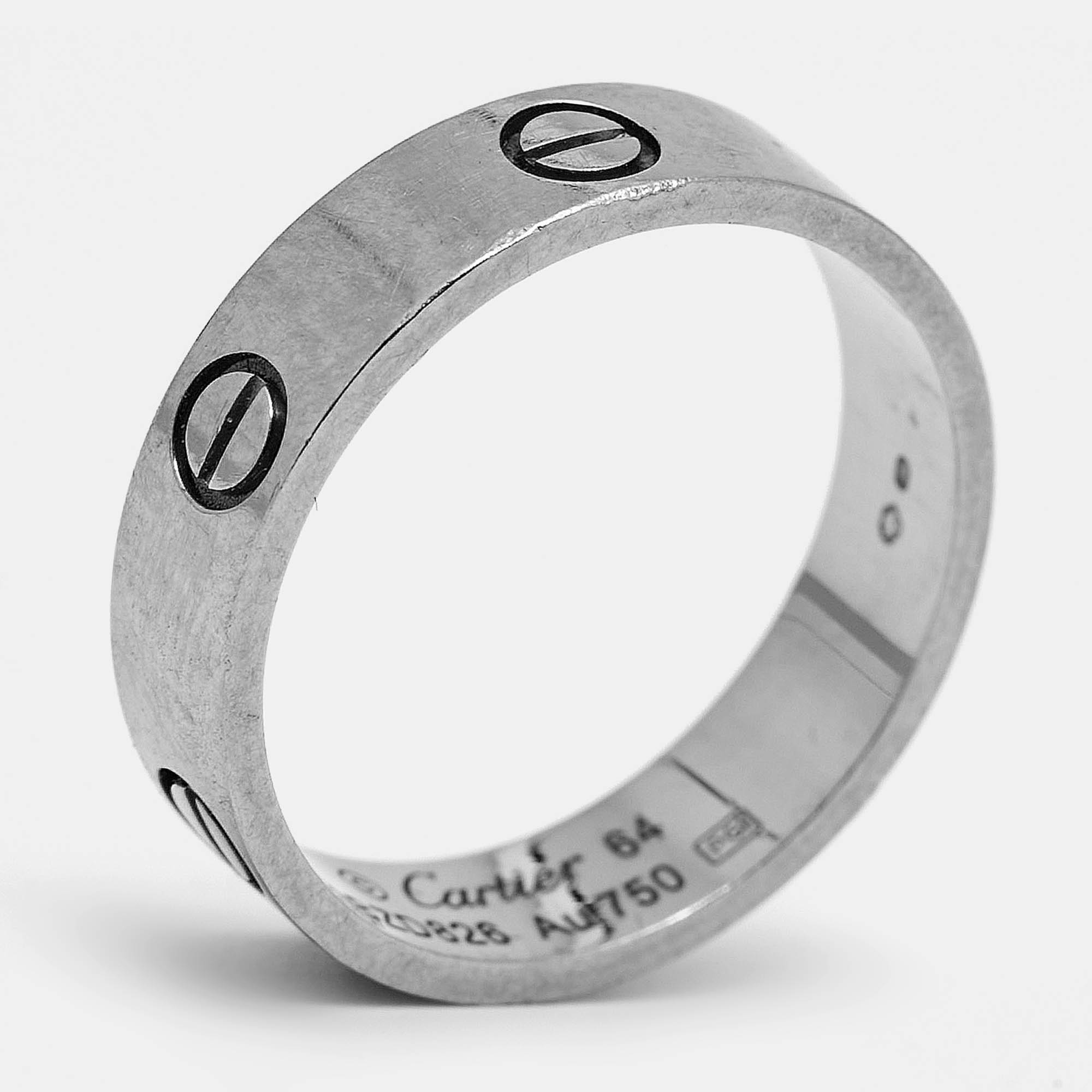 Cartier Love 18k White Gold Classic Model Band Ring Size
Cartier Love 18k White Gold Classic Model Band Ring Size