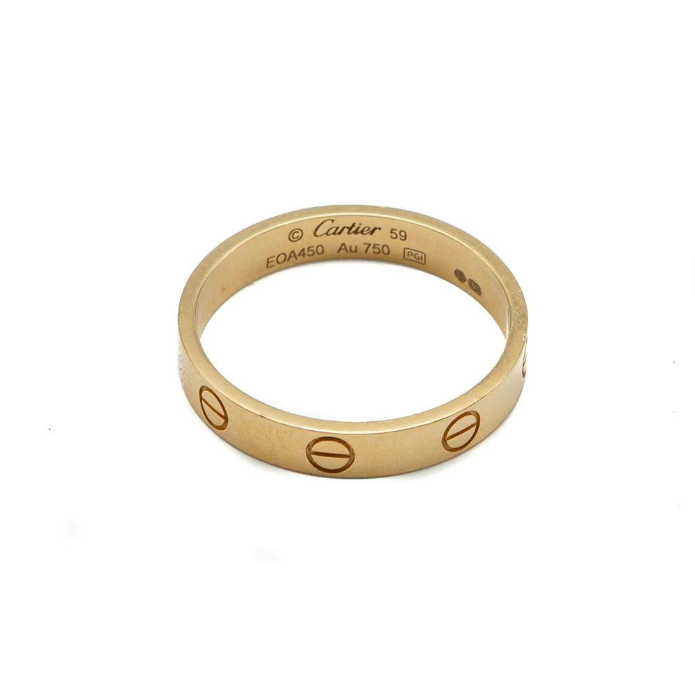 Cartier Love Yellow Gold Wedding Ring Size 59