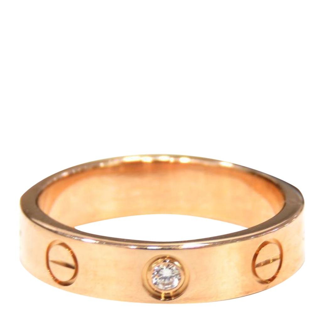 Cartier Love 18K Rose Gold Diamond Ring Size EU
Cartier Love 18K Rose Gold Diamond Ring Size EU