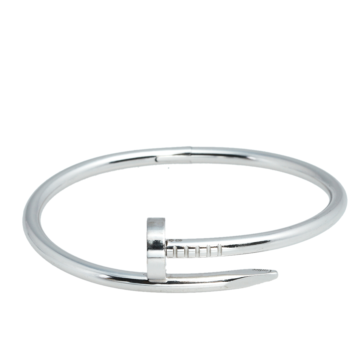 Cartier Juste Un Clou 18k White Gold Bracelet 16 female