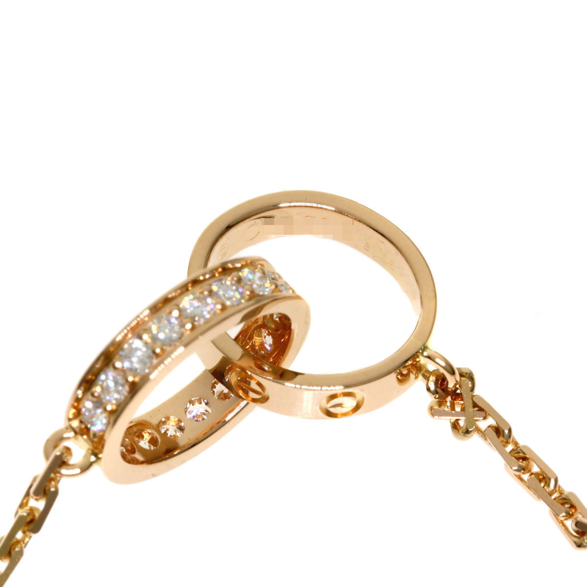 Cartier Love 18K Rose Gold Diamond Necklace