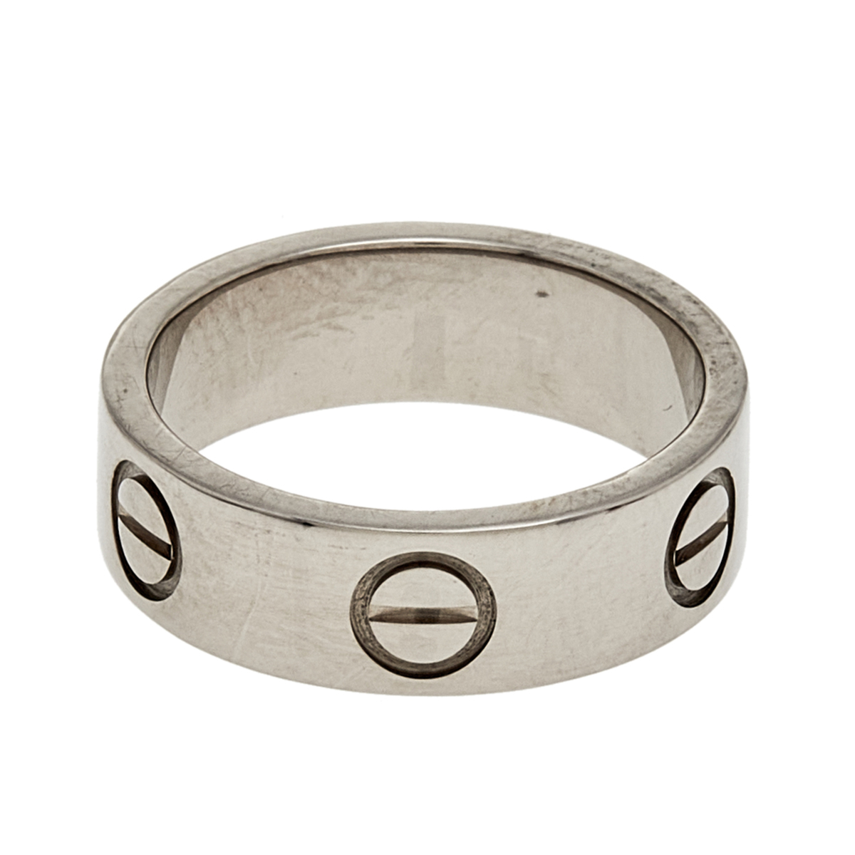 Cartier Love 18K White Gold Ring EU 
Cartier Love 18K White Gold Ring EU