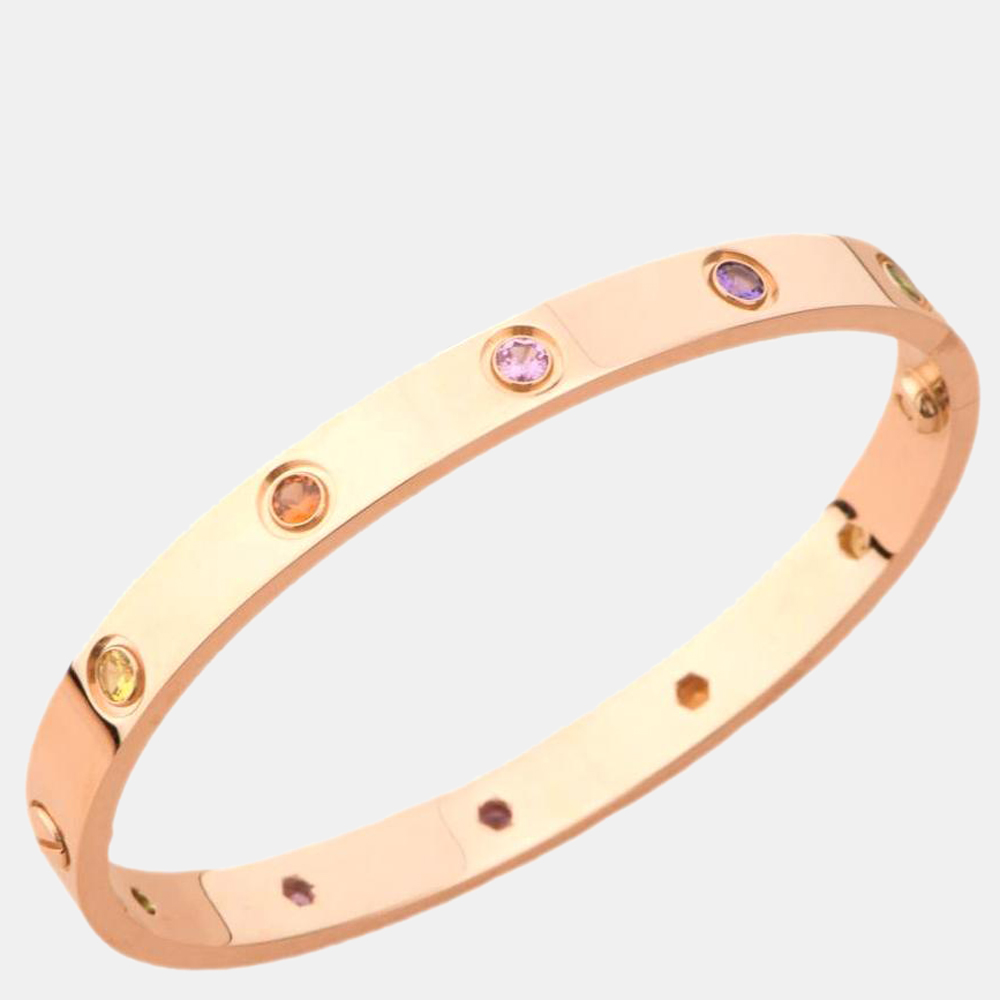 Cartier Love Bracelet Rainbow Rose Gold Size
Cartier Love Bracelet Rainbow Rose Gold Size