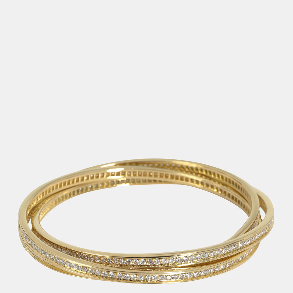 Cartier Trinity Diamond Bracelet In 18k Yellow Gold