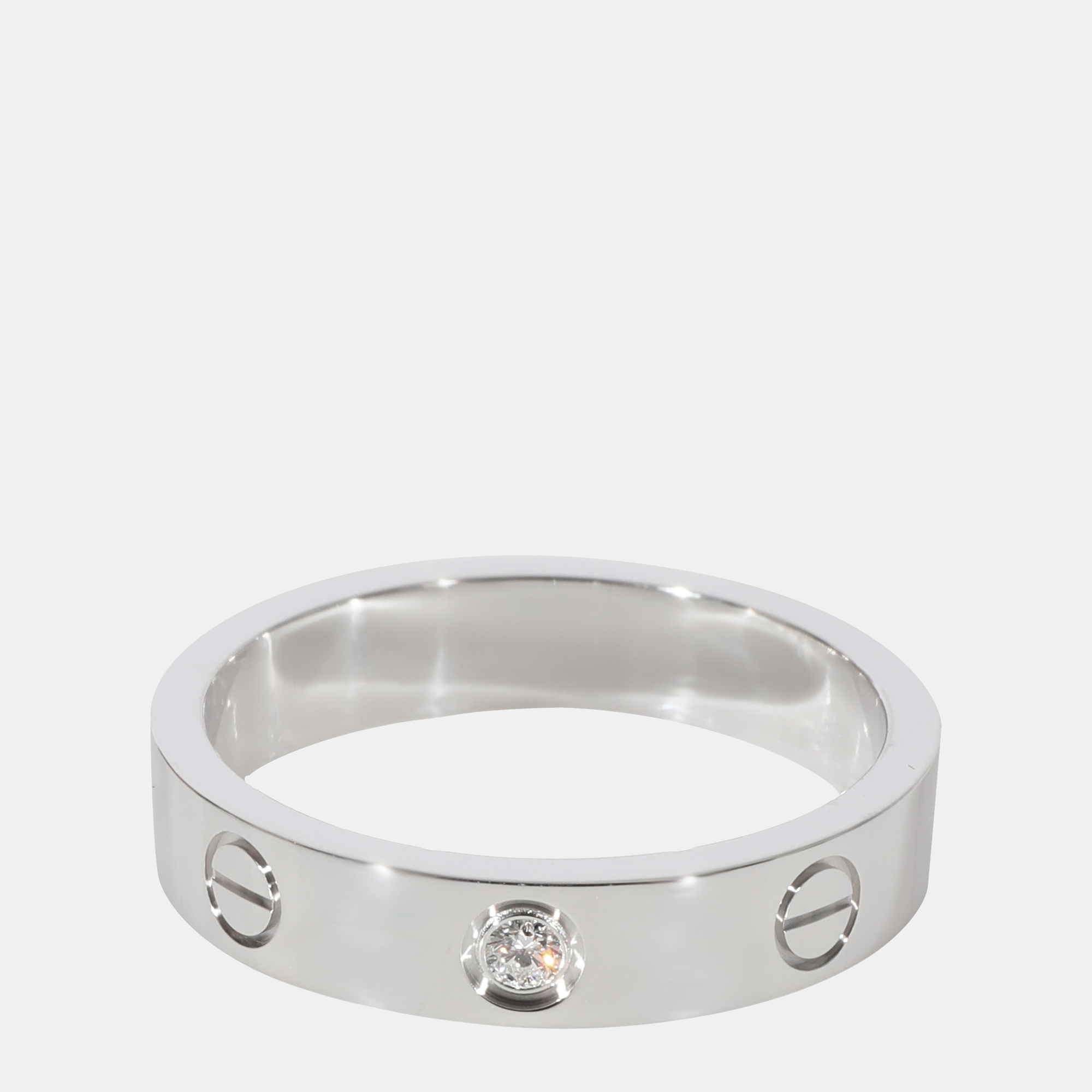 Cartier Love Diamond Wedding Band in 18k White Gold 0.02 CTW Ring Size US 6.25
Cartier Love Diamond Wedding Band in 18k White Gold 0.02 CTW Ring Size US 6.25