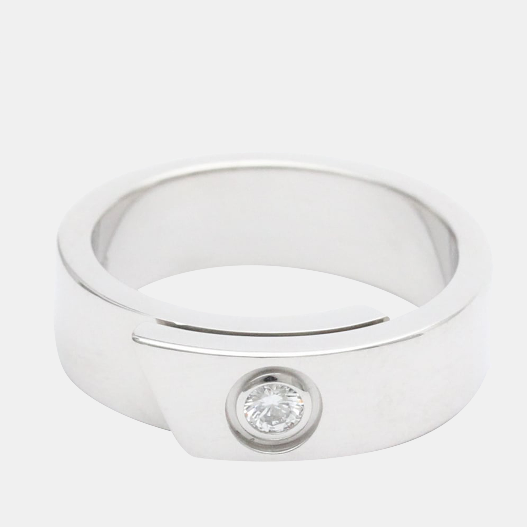 Cartier Anniversary 18K White Gold Diamond Ring EU 52