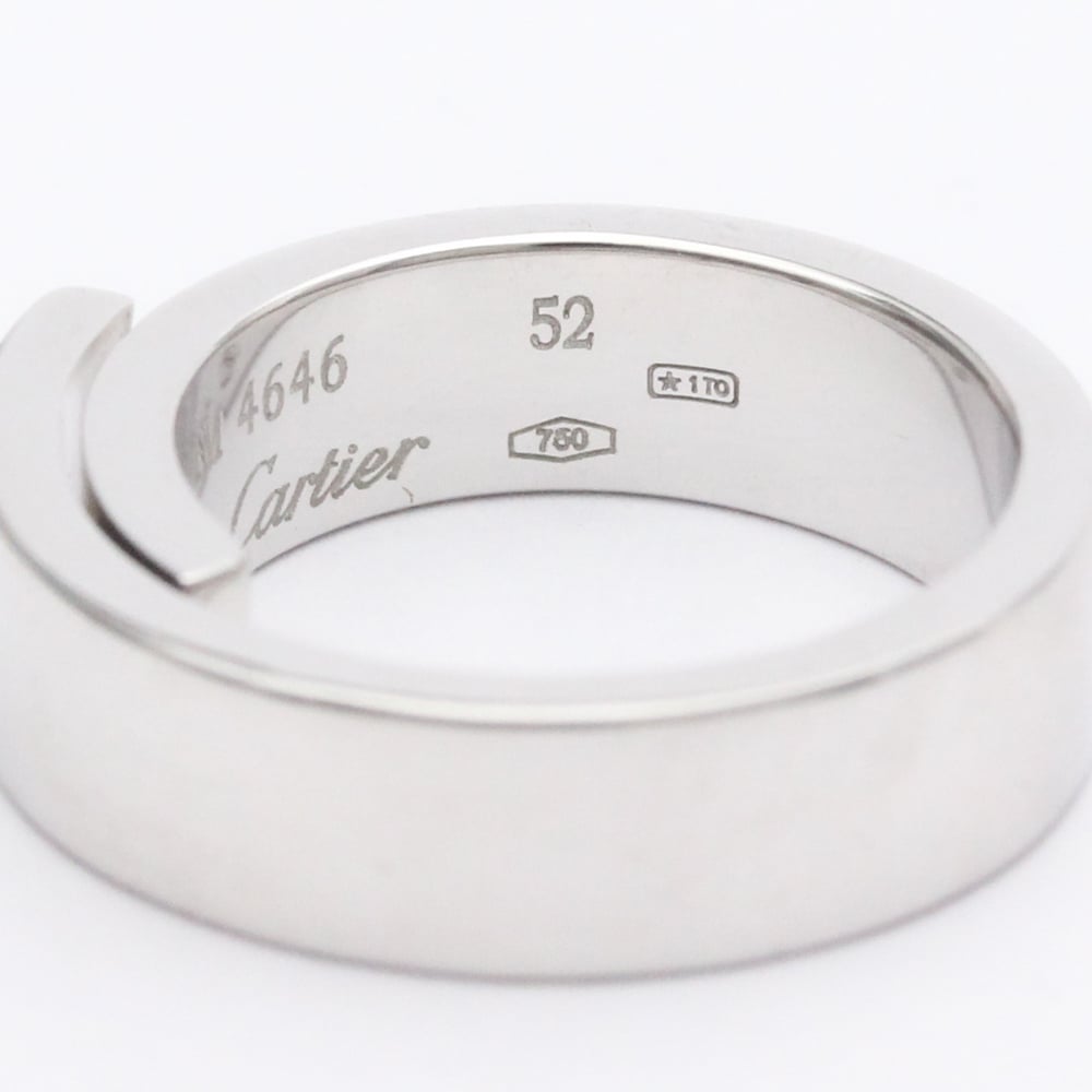 Cartier Anniversary 18K White Gold Diamond Ring EU 52