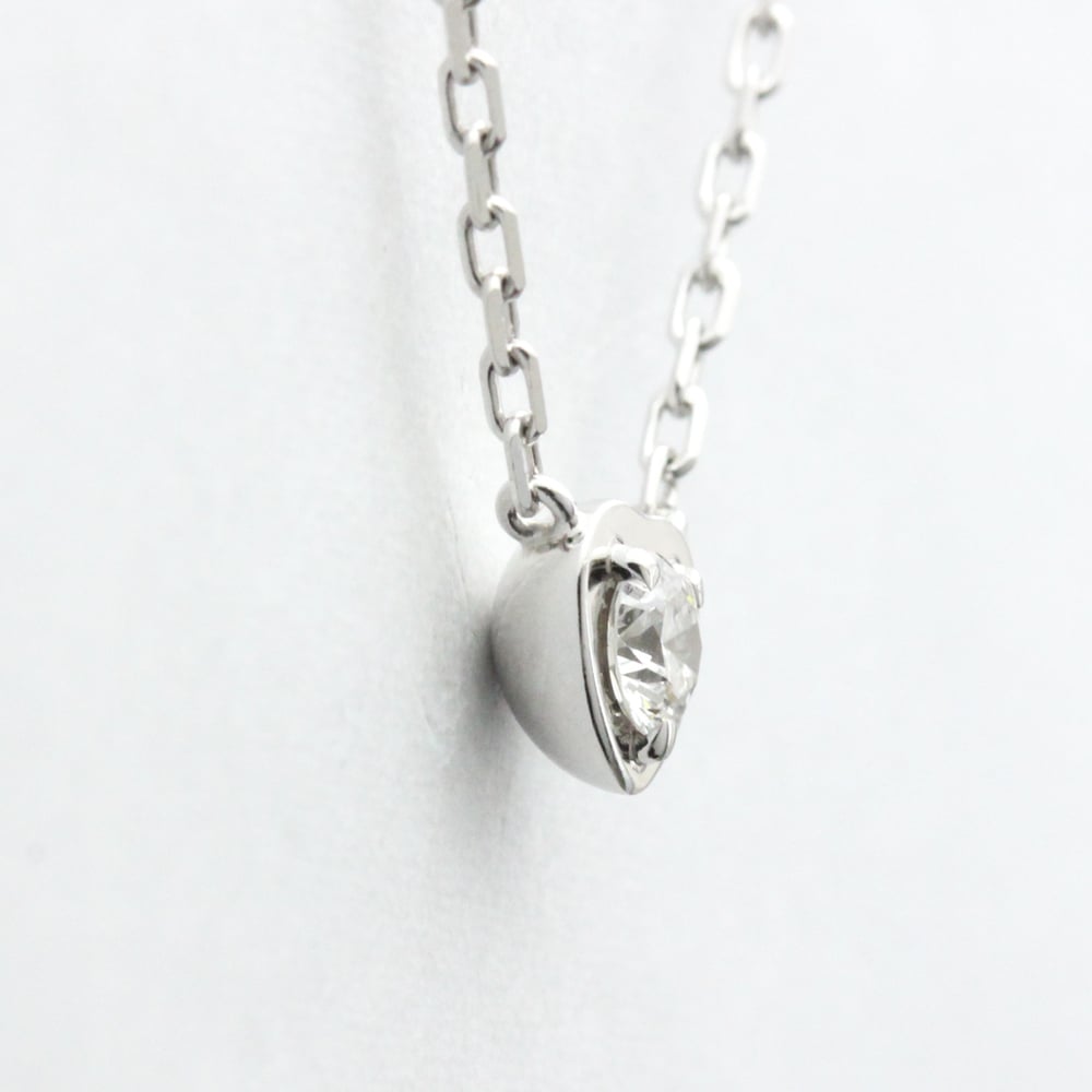 Cartier Diamants Legers Heart 18K White Gold Diamond Necklace