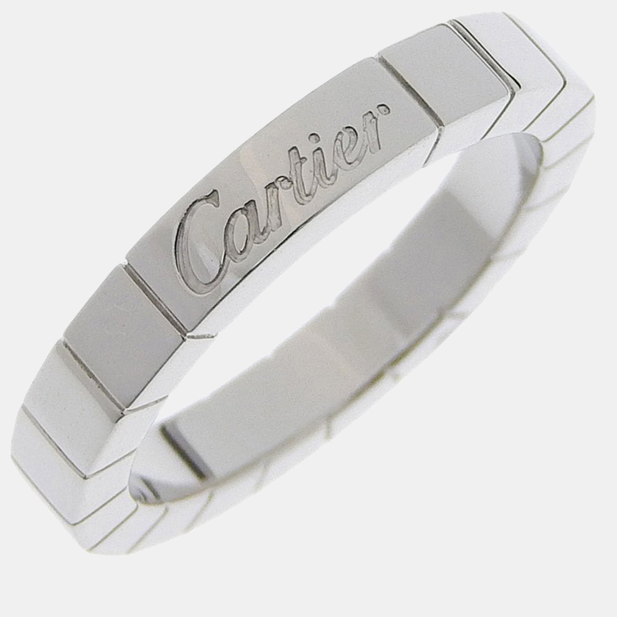 Cartier Lanieres 18K White Gold Ring EU 49