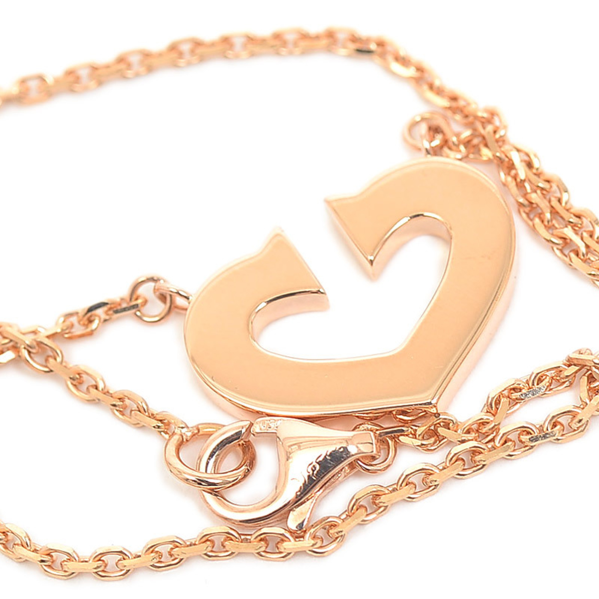 Cartier Heart C 18K Rose Gold Necklace