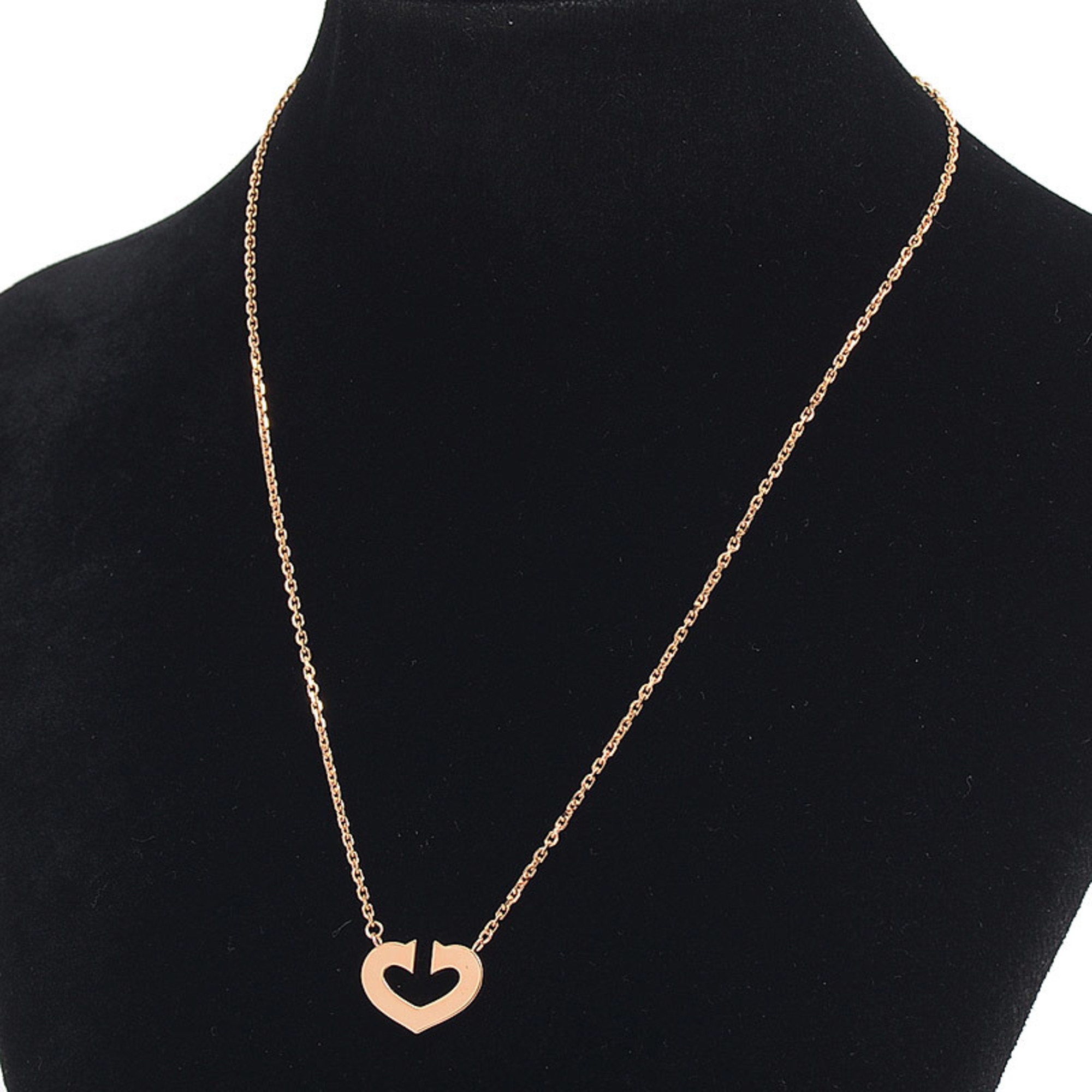 Cartier Heart C 18K Rose Gold Necklace