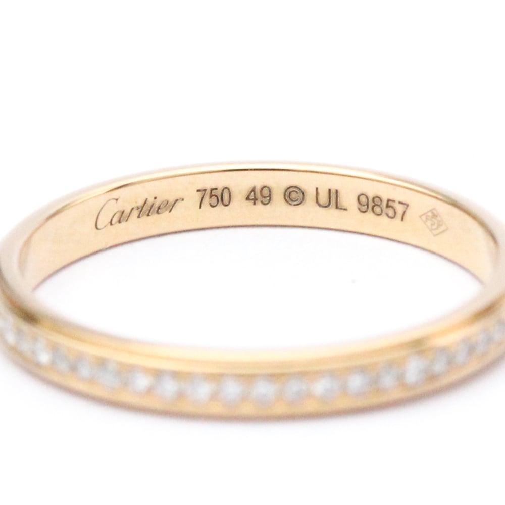 Cartier D'amour 18K Rose Gold Diamond Ring EU 49