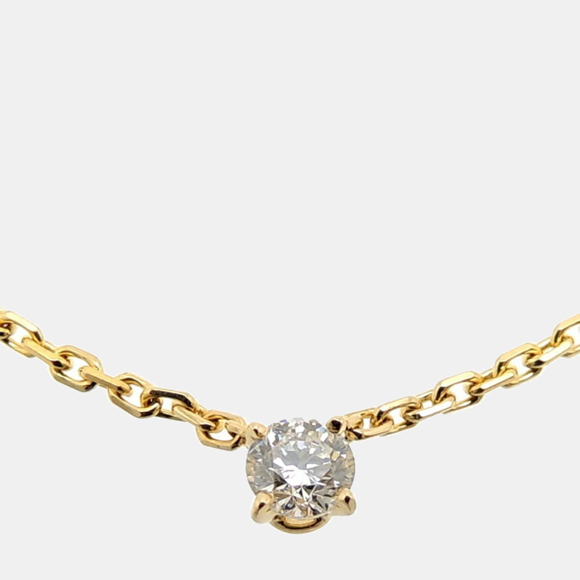 Cartier Love Support 18K Yellow Gold Diamond Necklace