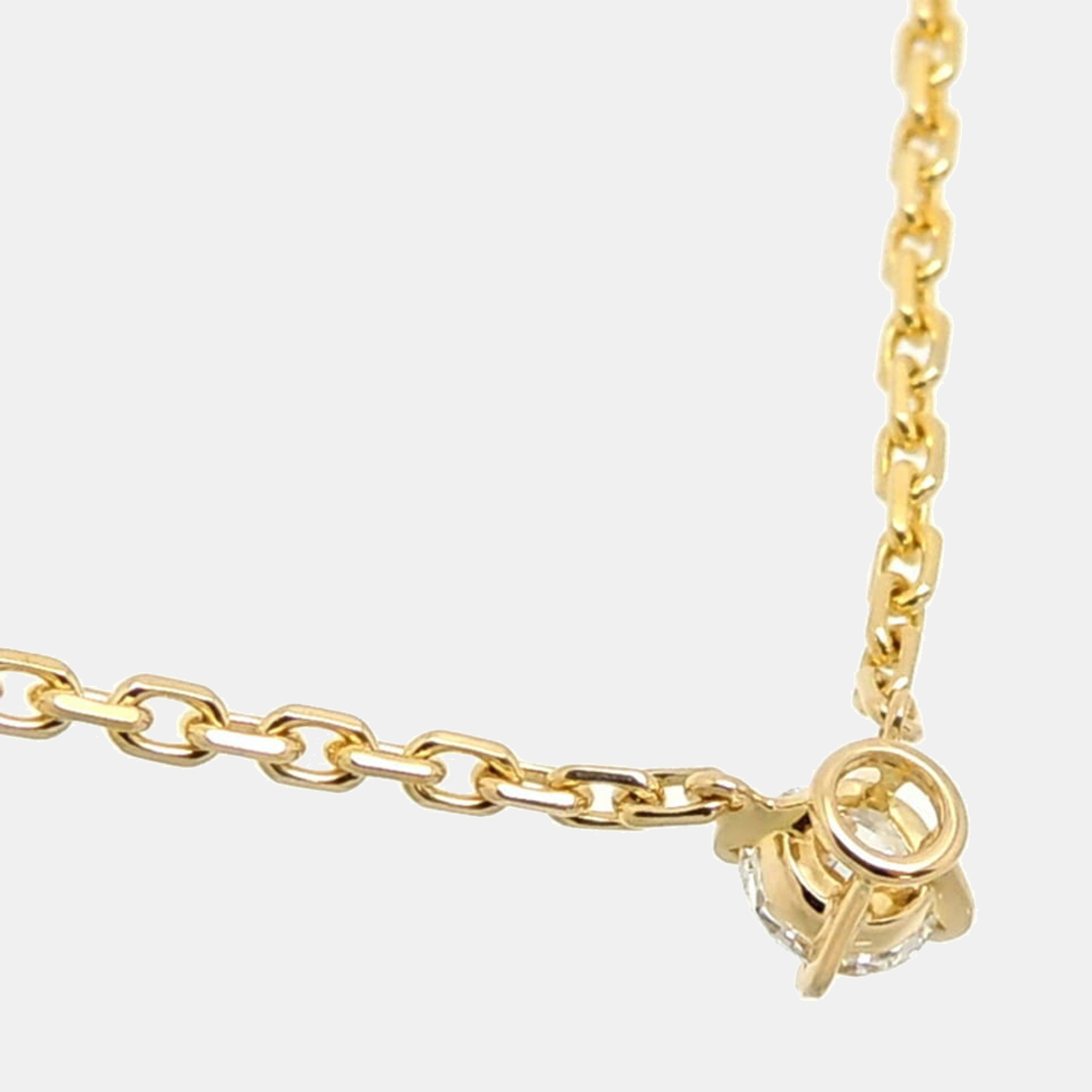 Cartier Love Support 18K Yellow Gold Diamond Necklace