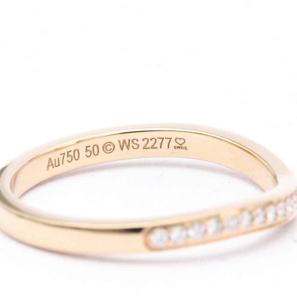 Cartier Ballerine 18K Rose Gold Diamond Ring EU 50