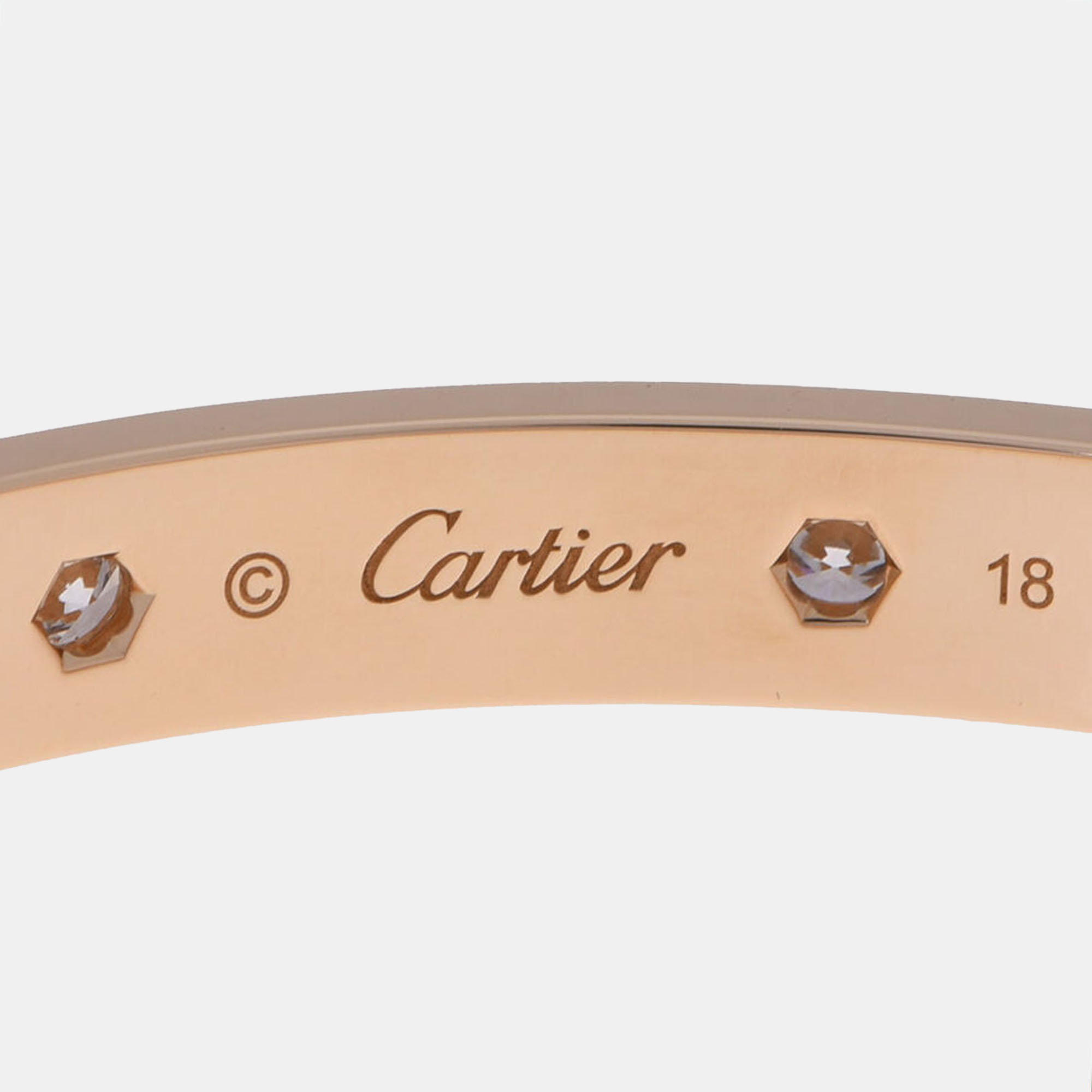 Cartier Love Yellow Gold 10 Diamonds Bracelet 18