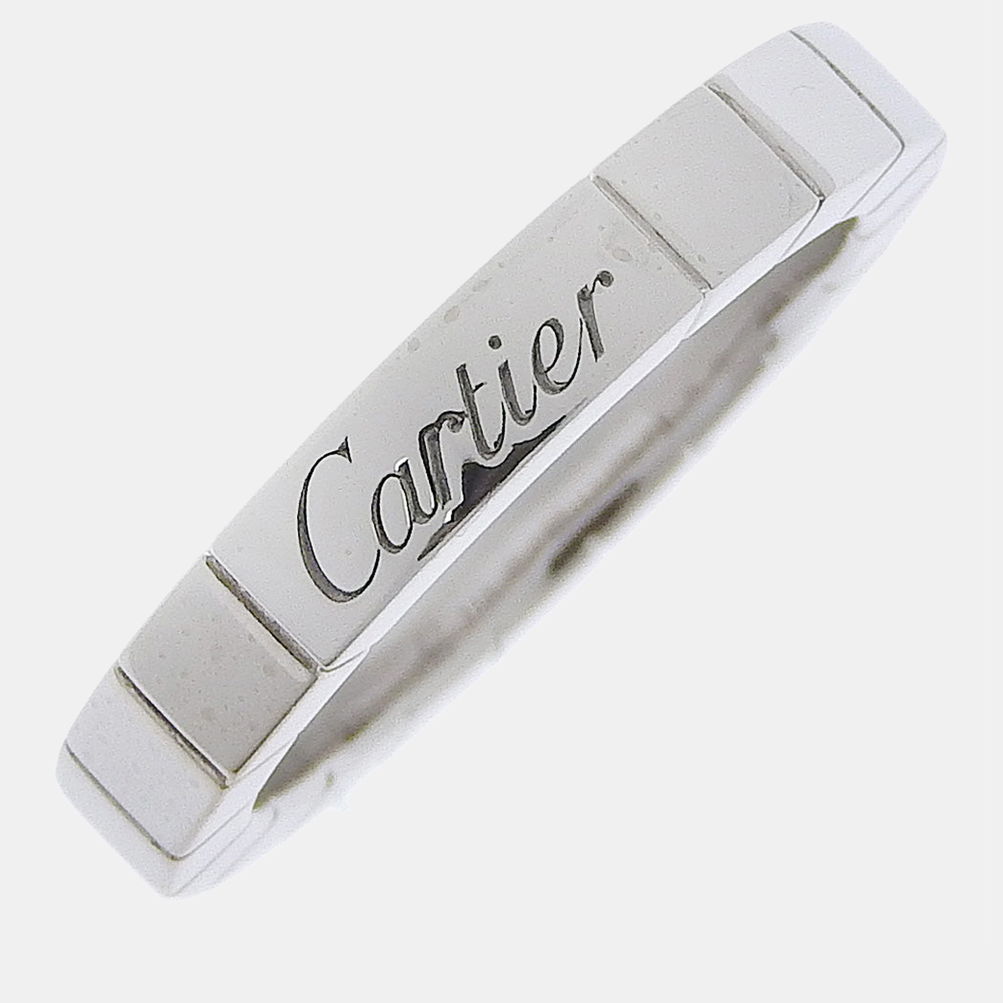 Cartier Lanieres 18K White Gold Ring EU 47
