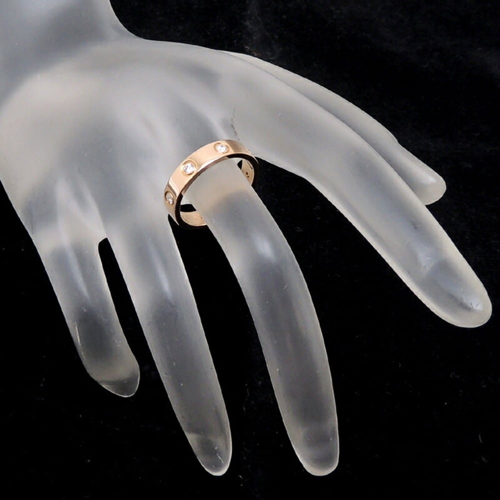 Cartier Love 18K Rose Gold Diamond Ring EU 50