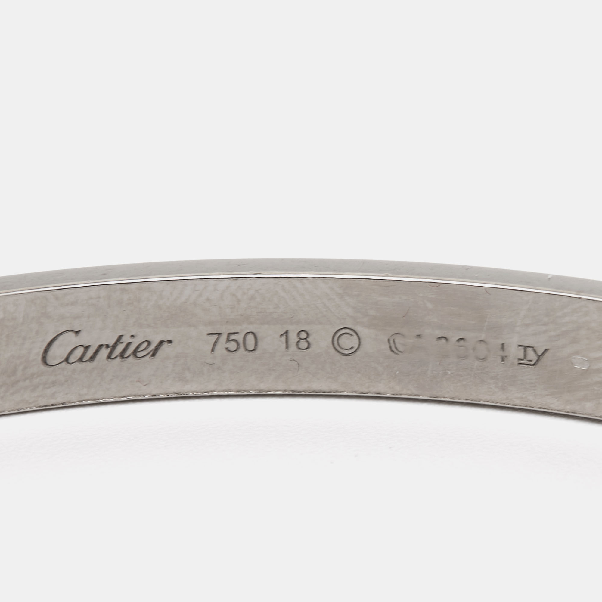 Cartier Love 18k White Gold Bracelet 18