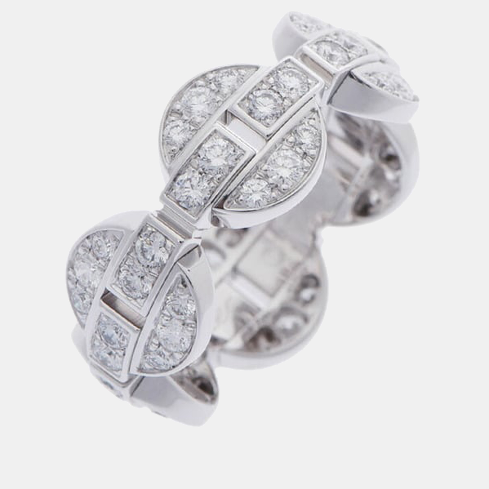 Cartier Himalia 18K White Gold Diamond Ring EU 57
