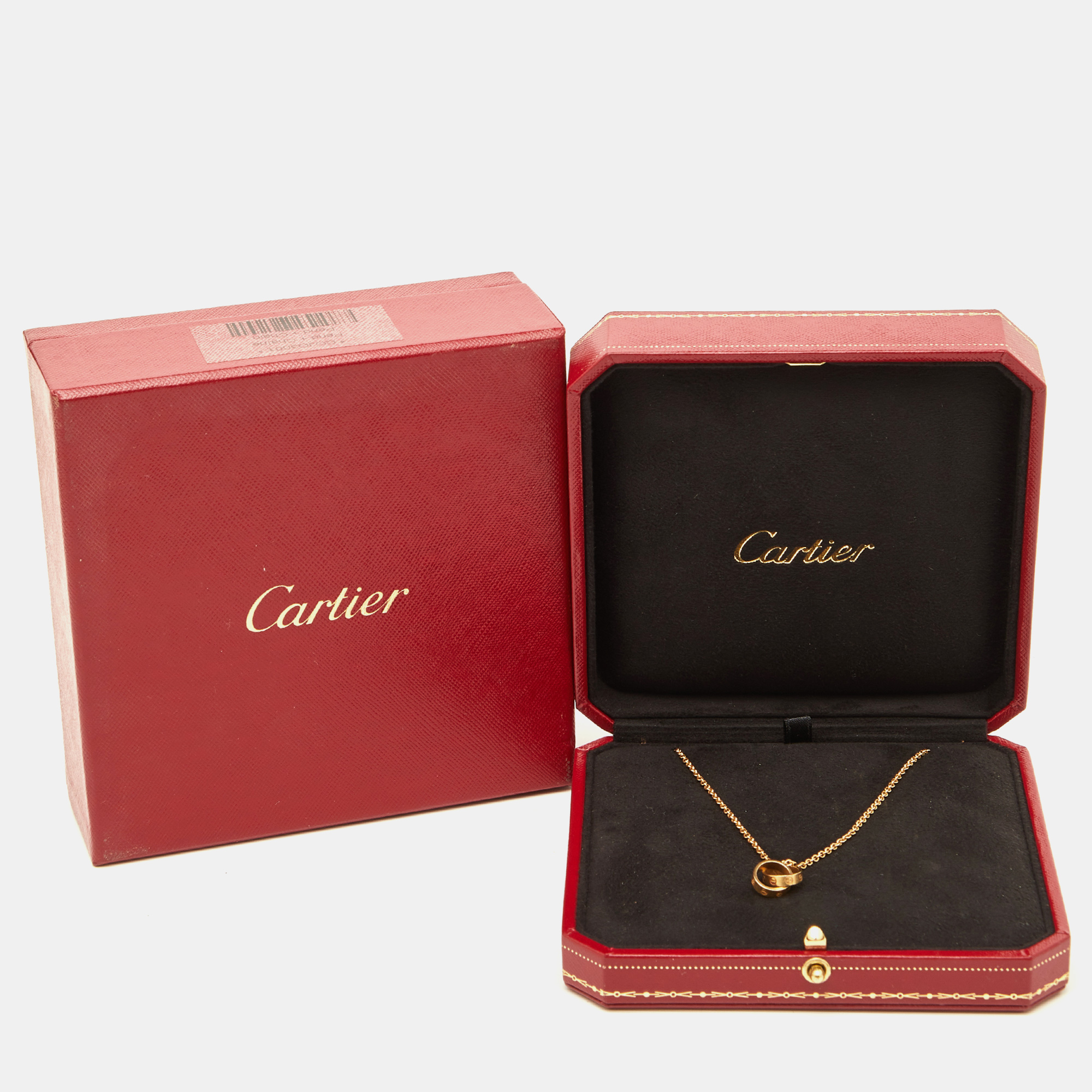 Cartier Love Interlocking Loops 18k Yellow Gold Necklace