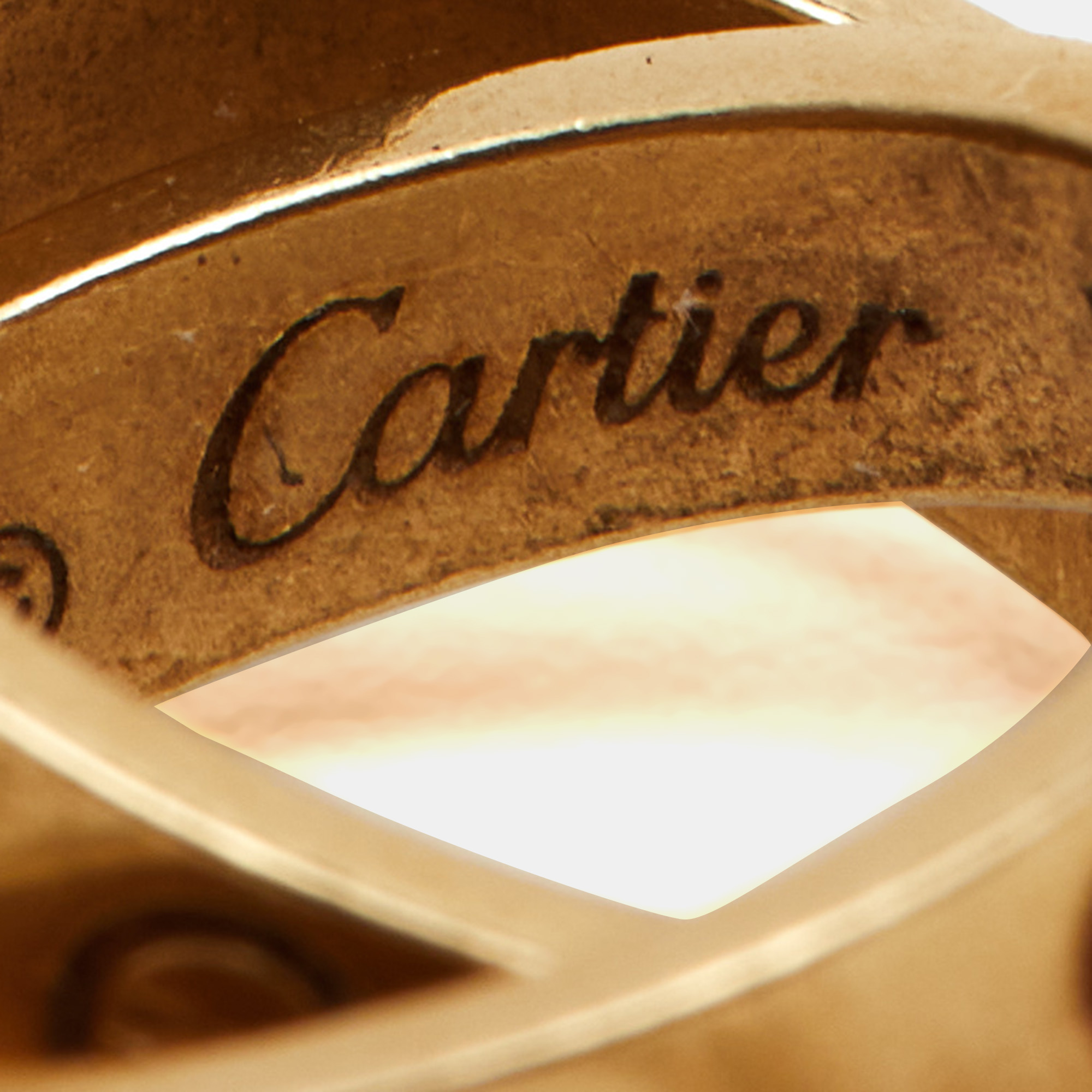 Cartier Love Interlocking Loops 18k Yellow Gold Necklace