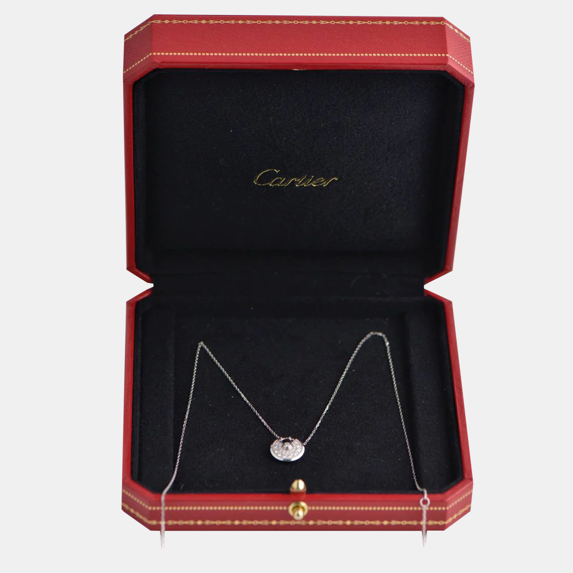Cartier Amulette De Cartier White Gold Diamond Pendant XS Model