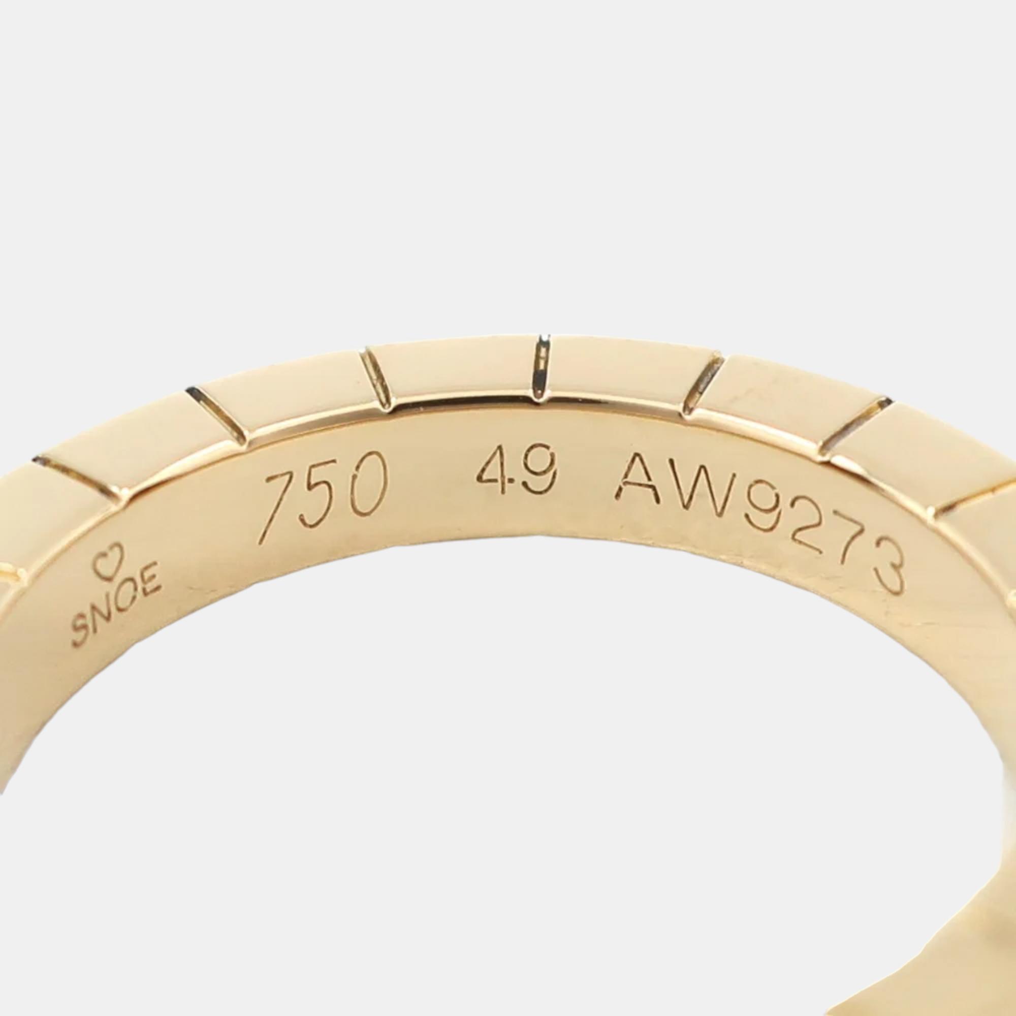 Cartier Lanieres 18K Yellow Gold Ring EU 49