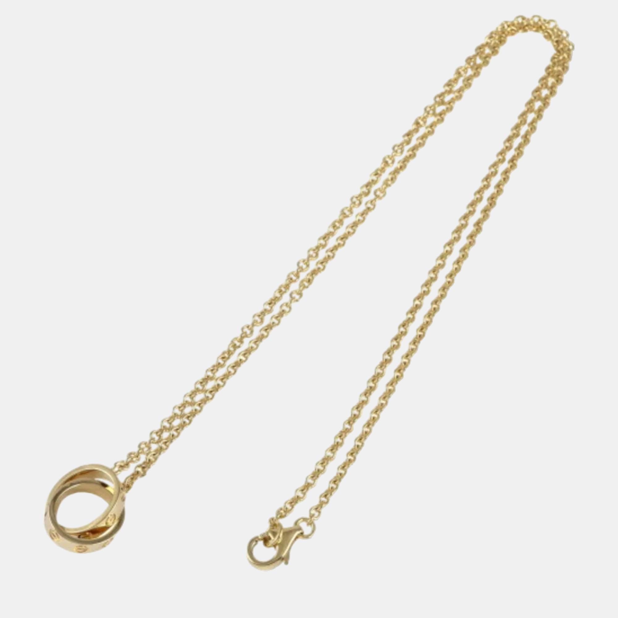 Cartier love 18k yellow gold necklace