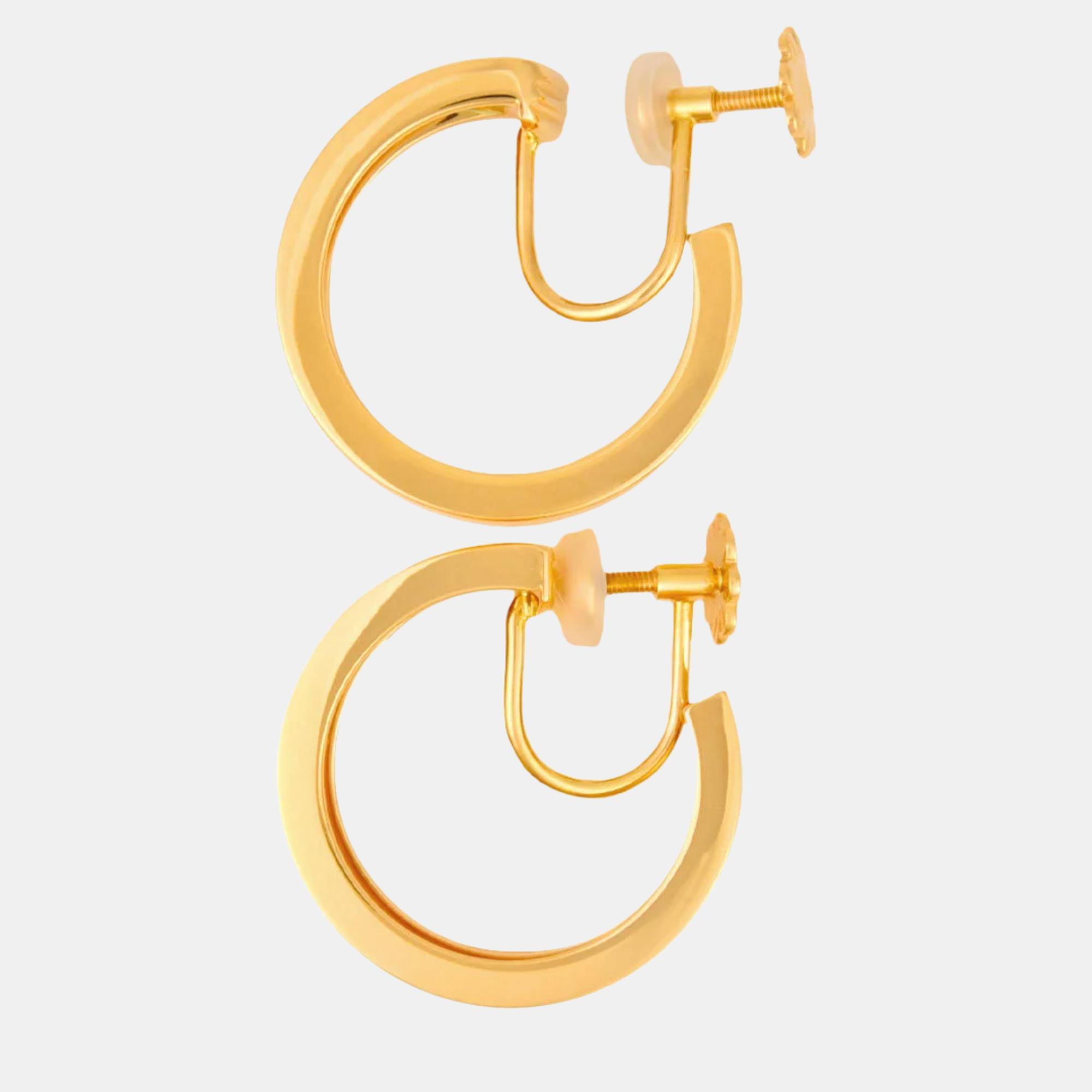 Cartier Love 18K Yellow Gold Diamond Earrings